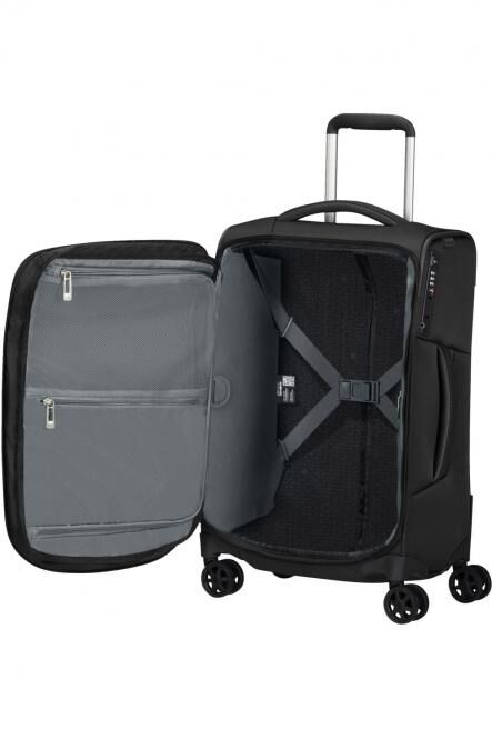 Samsonite Respark Trolley mit 4 Rollen erweiterbar 55cm + GRATIS HOTELGUTSCHEIN Ozone Black