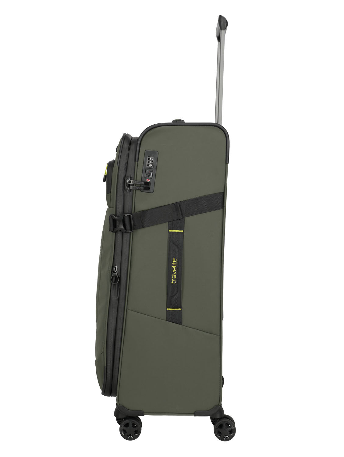 Travelite BRIIZE Trolley L 4-Rollen erweiterbar Khaki