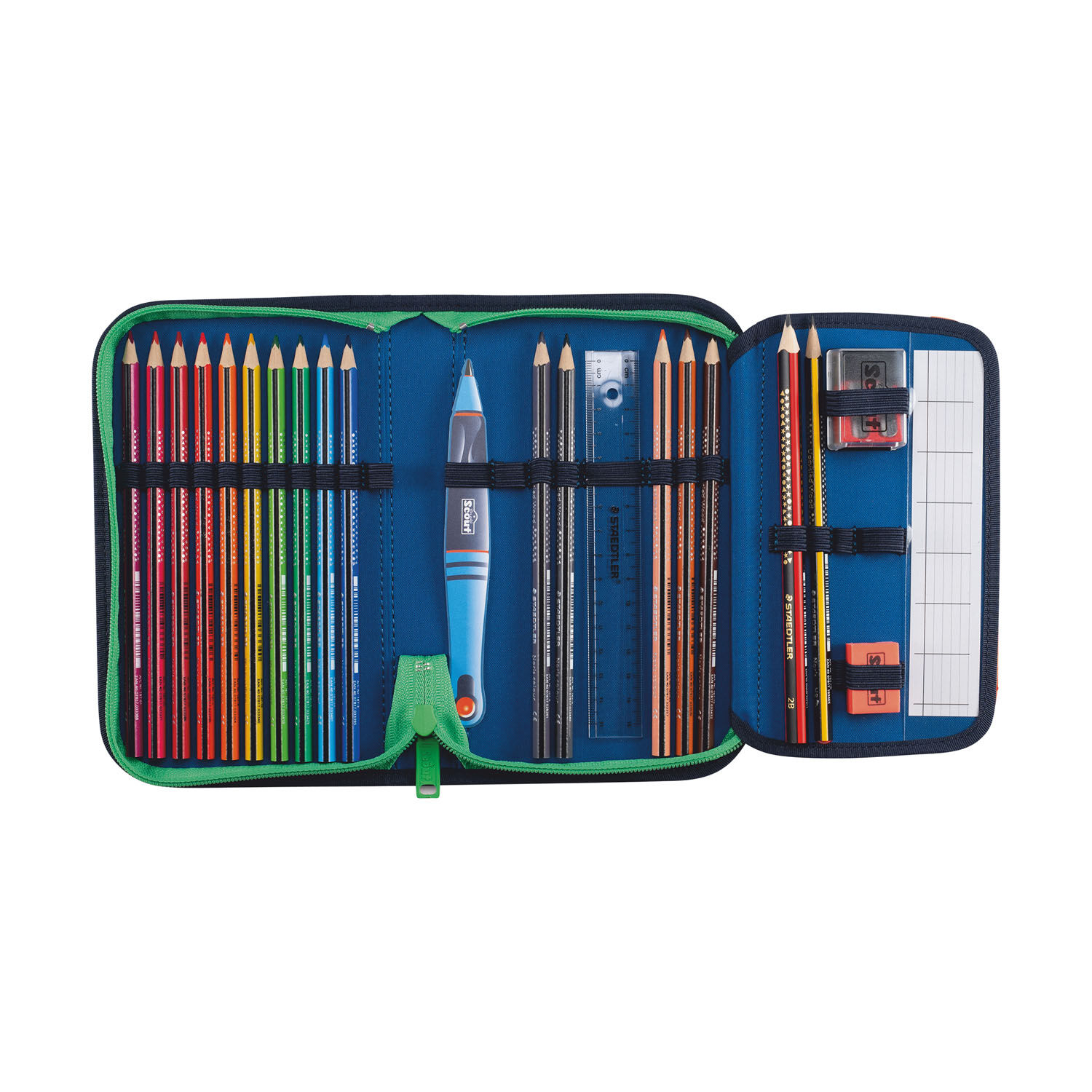 Scout Genius Set Movie Star, Schulranzen-Set 5-teilig Blue Pixel