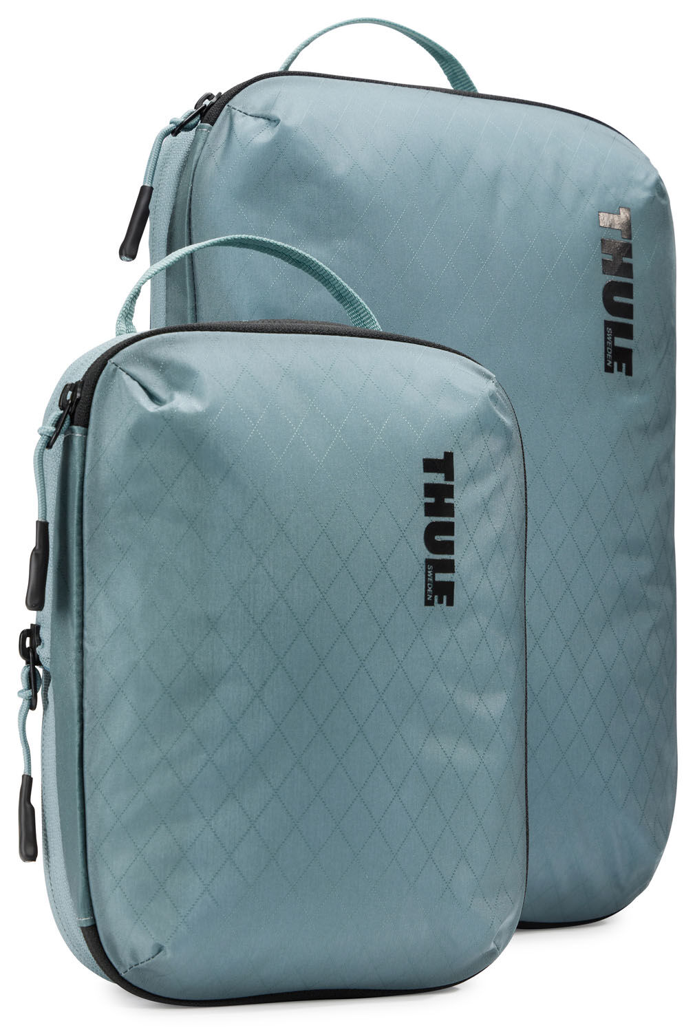 THULE Packing Cube Compression Set: Small + Medium Pond Gray