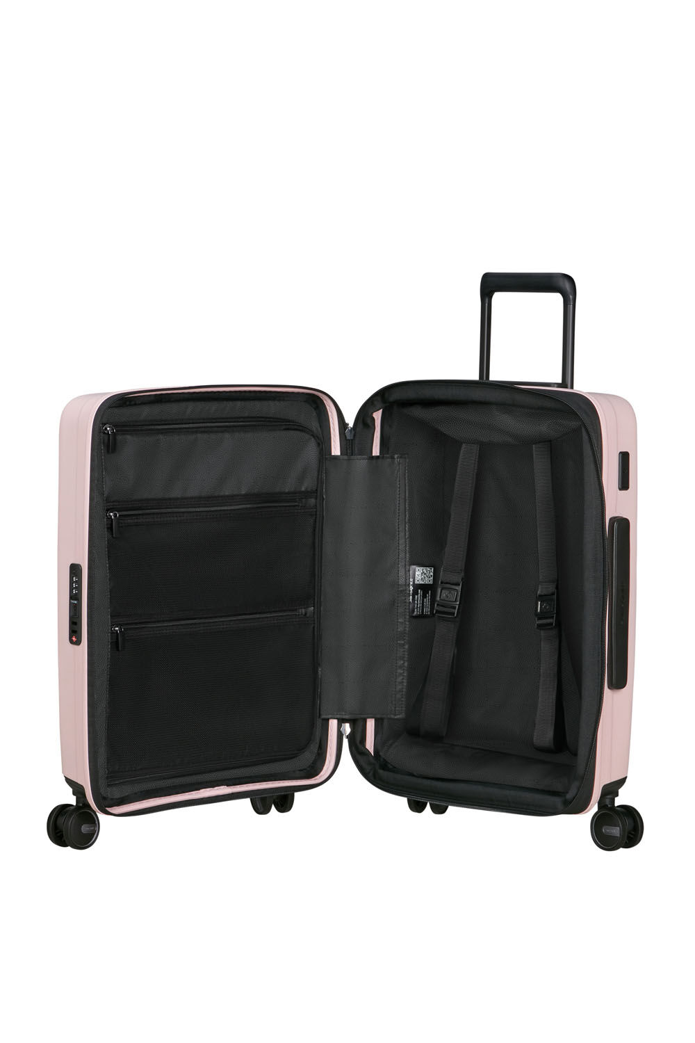 Samsonite Restackd Trolley mit 4 Rollen erweiterbar 55cm + GRATIS HOTELGUTSCHEIN Rose