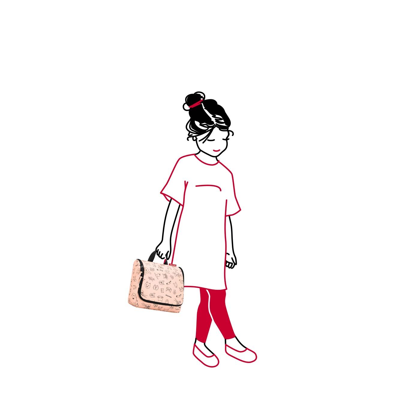 Reisenthel Kids toiletbag Kulturbeutel cats and dogs rose Reisenthel Kids toiletbag Kulturbeutel cats and dogs rose