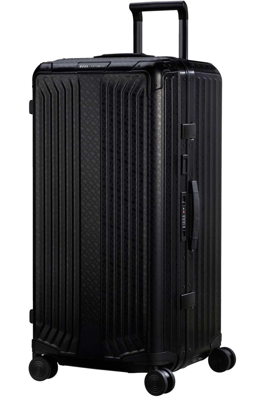 Samsonite BOSS Trolley mit 4 Rollen 80cm Graphite Monogram