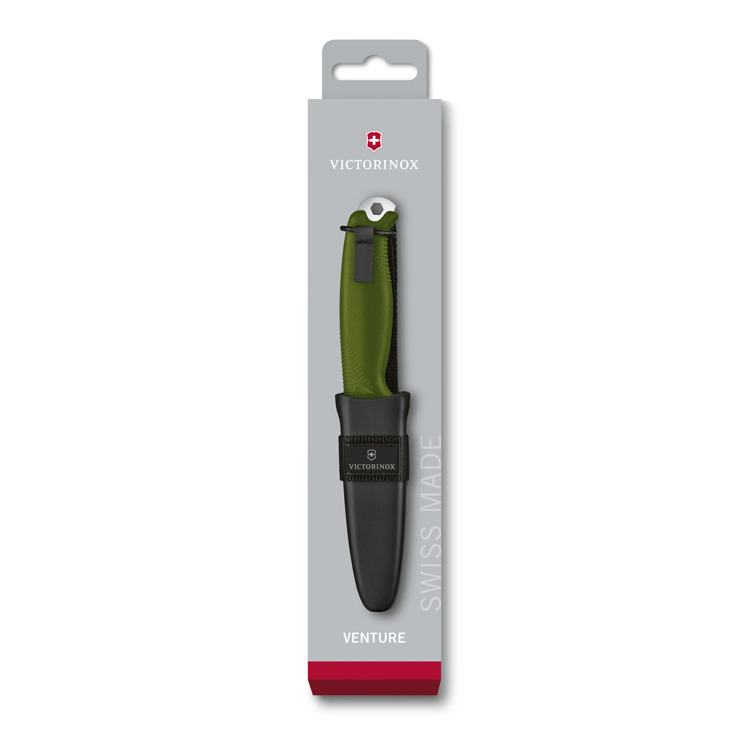 Victorinox Venture Messer mit feststehender Klinge Olive