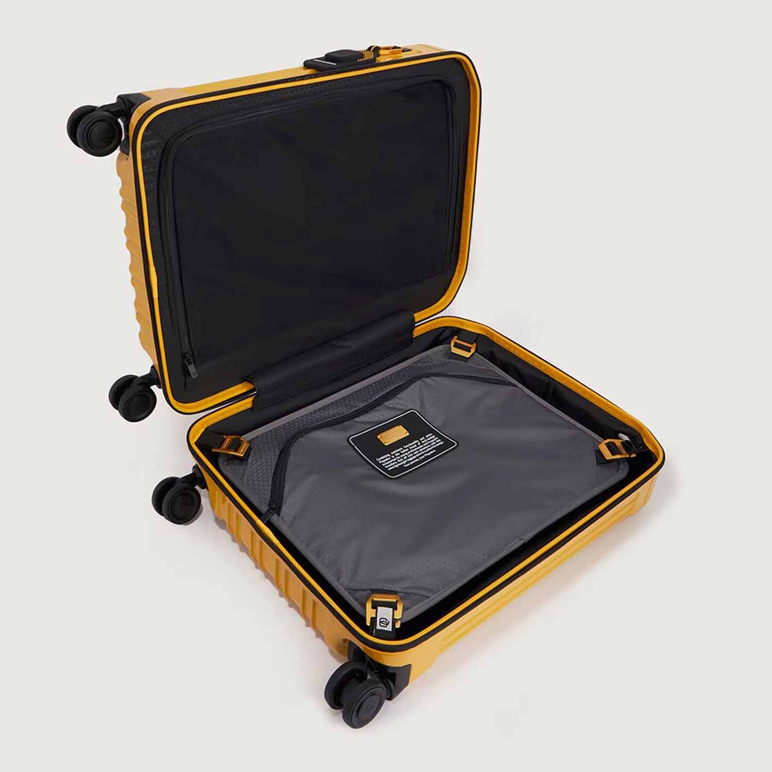 Piquadro PQ-Light Handgepäck Koffer 4-Rollen, glänzend Gelb Piquadro PQ-Light Handgepäck Koffer 4-Rollen, glänzend Gelb