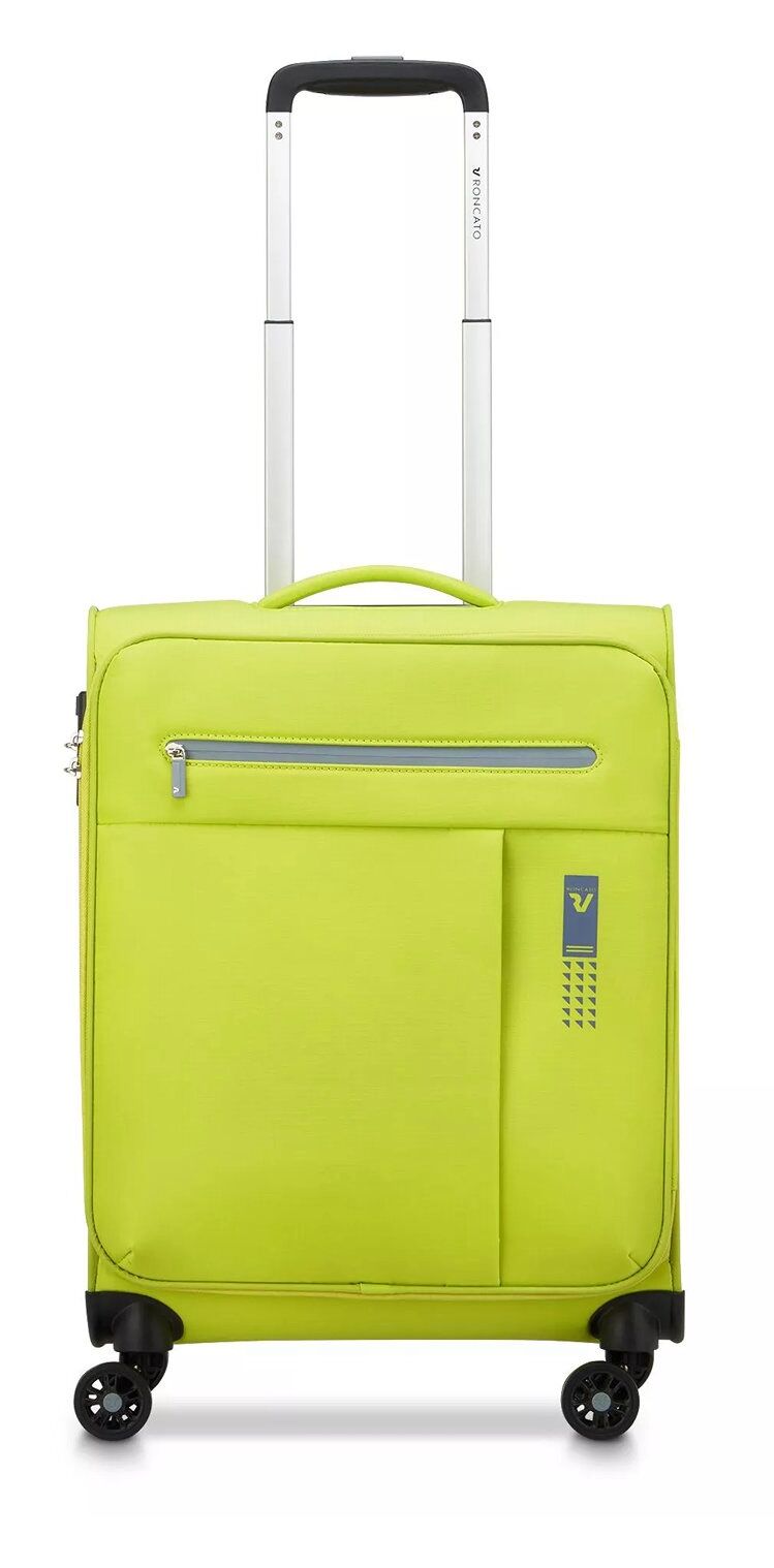 Roncato Lite Soft Handgepäck Carry-On Trolley 4-Rollen Cyber Lime