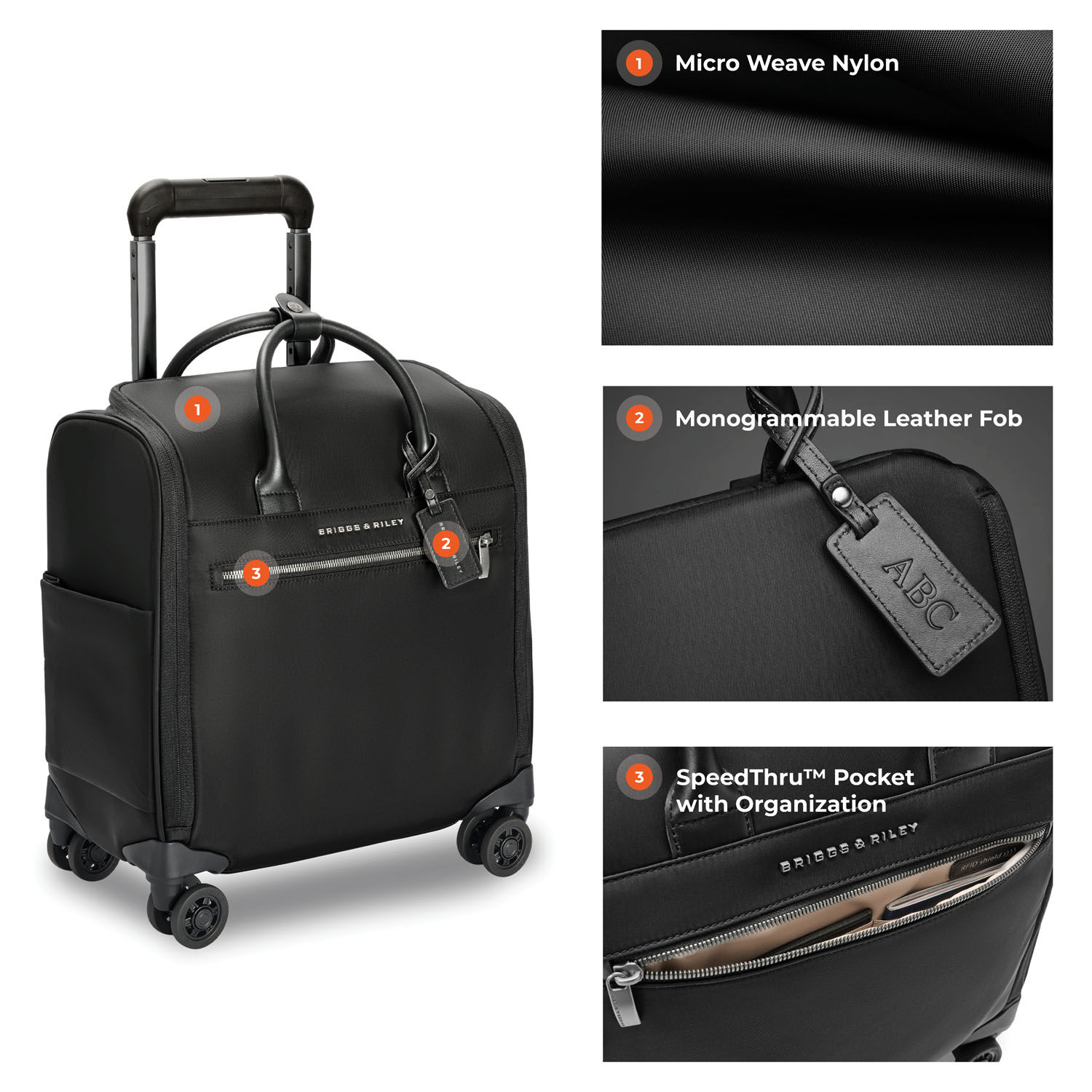 Briggs & Riley Rhapsody Wheeled Cabin Bag Black