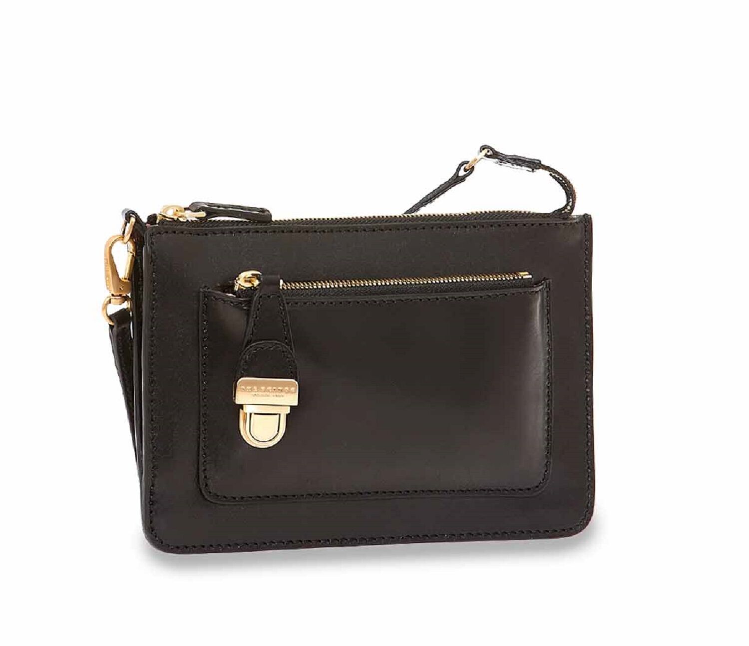 The Bridge Rustici Schultertasche 04394201 Schwarz/Gold