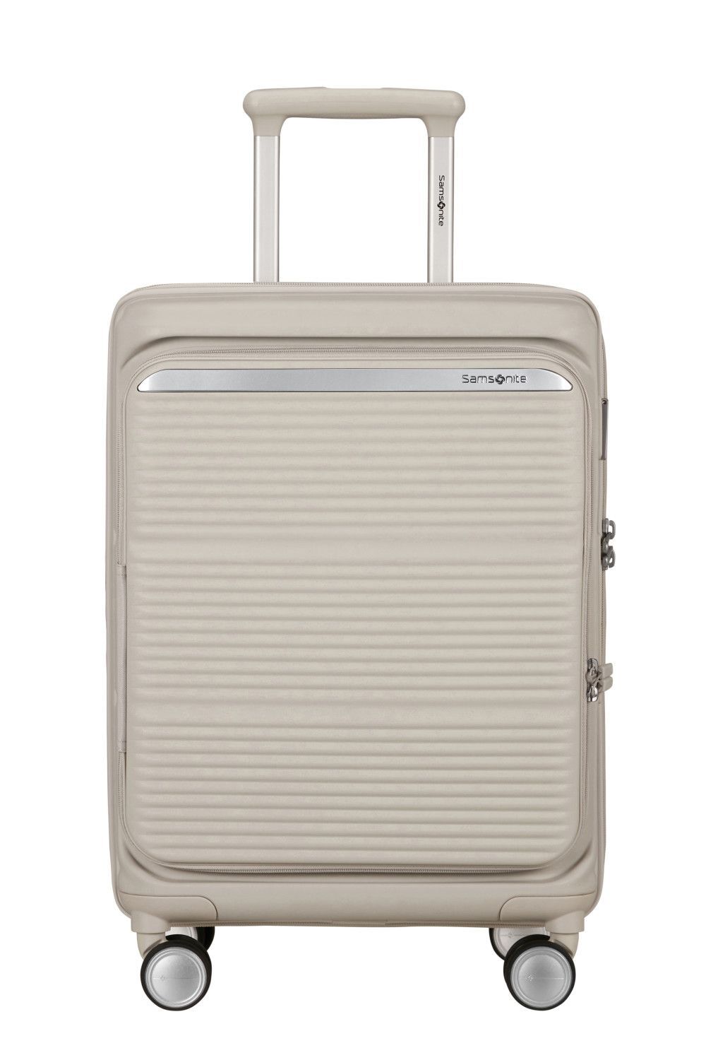 Samsonite Paralux Trolley mit 4 Rollen, erweiterbar, S, stone grey