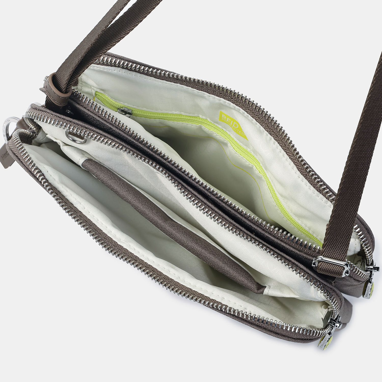 Hedgren Fika DOPPIO Doppelter Crossover + RFID Vintage Taupe Hedgren Fika DOPPIO Doppelter Crossover + RFID Vintage Taupe