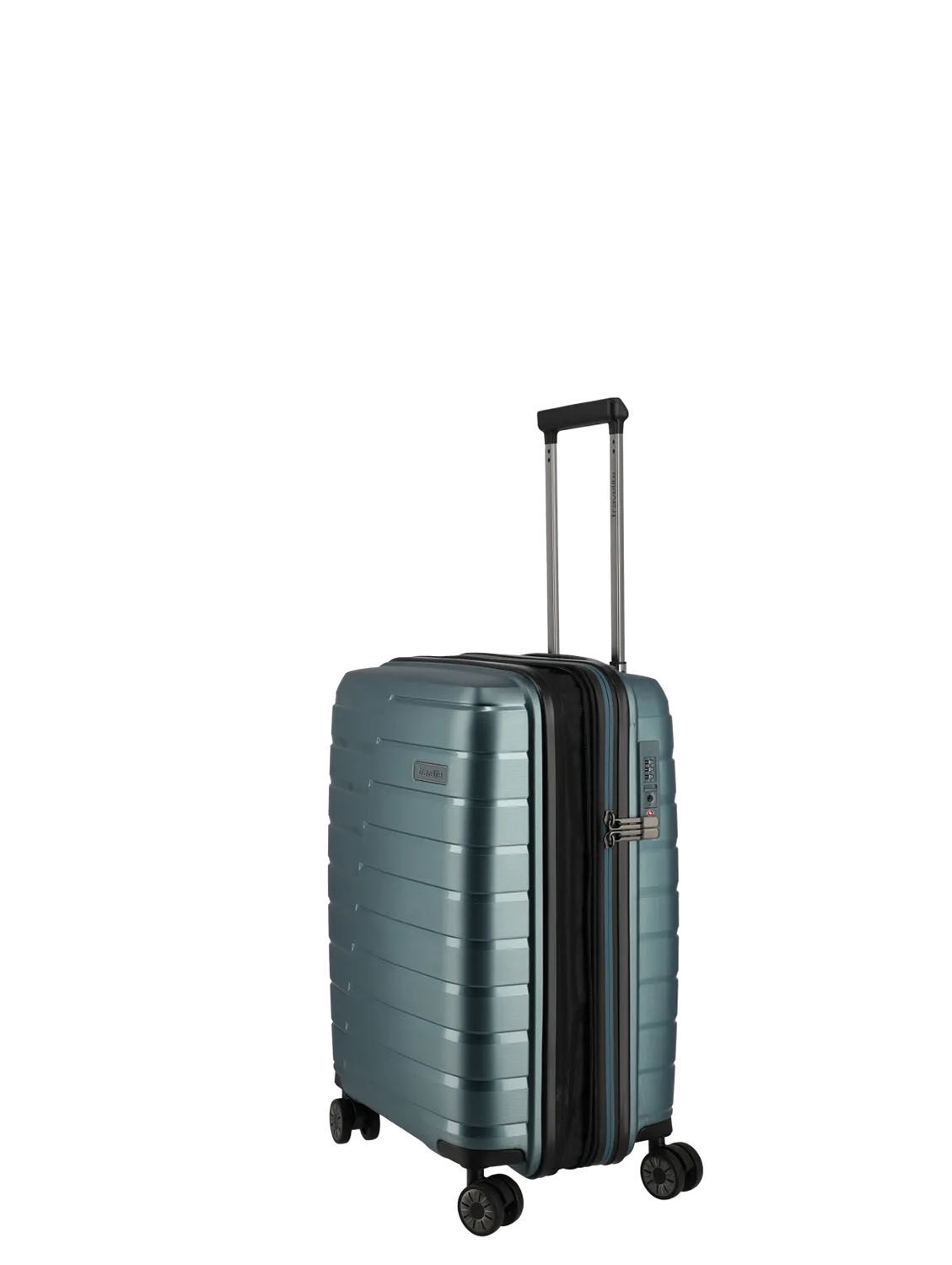 Travelite Air Base Trolley S 4-Rollen, erweiterbar Eisblau