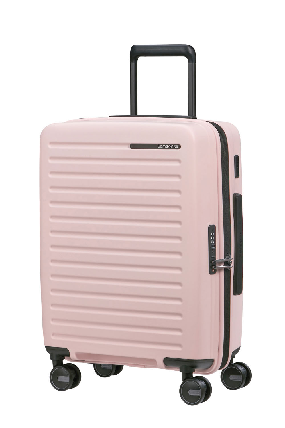 Samsonite Restackd Trolley mit 4 Rollen erweiterbar 55cm + GRATIS HOTELGUTSCHEIN Rose