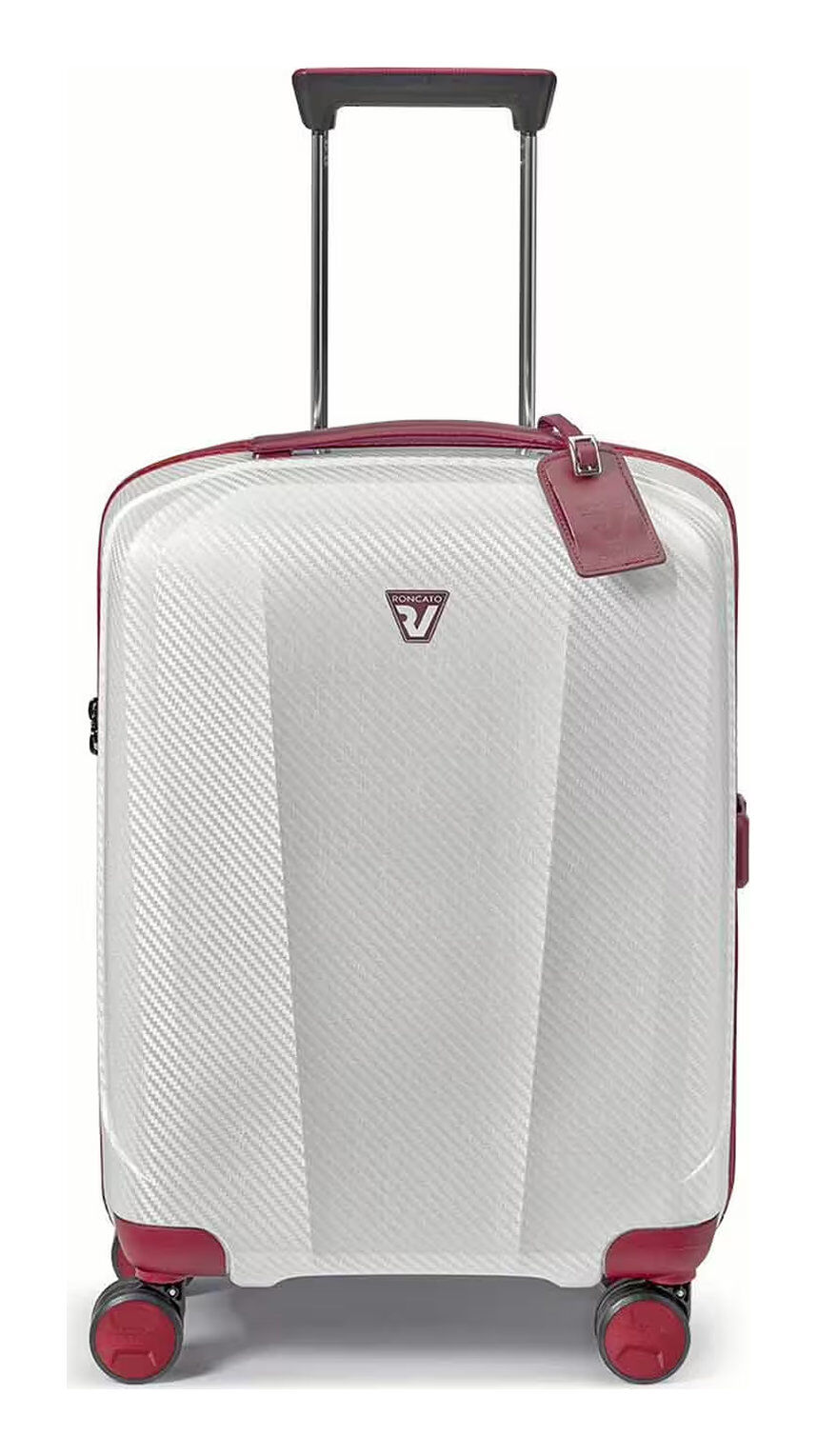 Roncato WE ARE GLAM Cabin Trolley S 4R Weiß/Rot