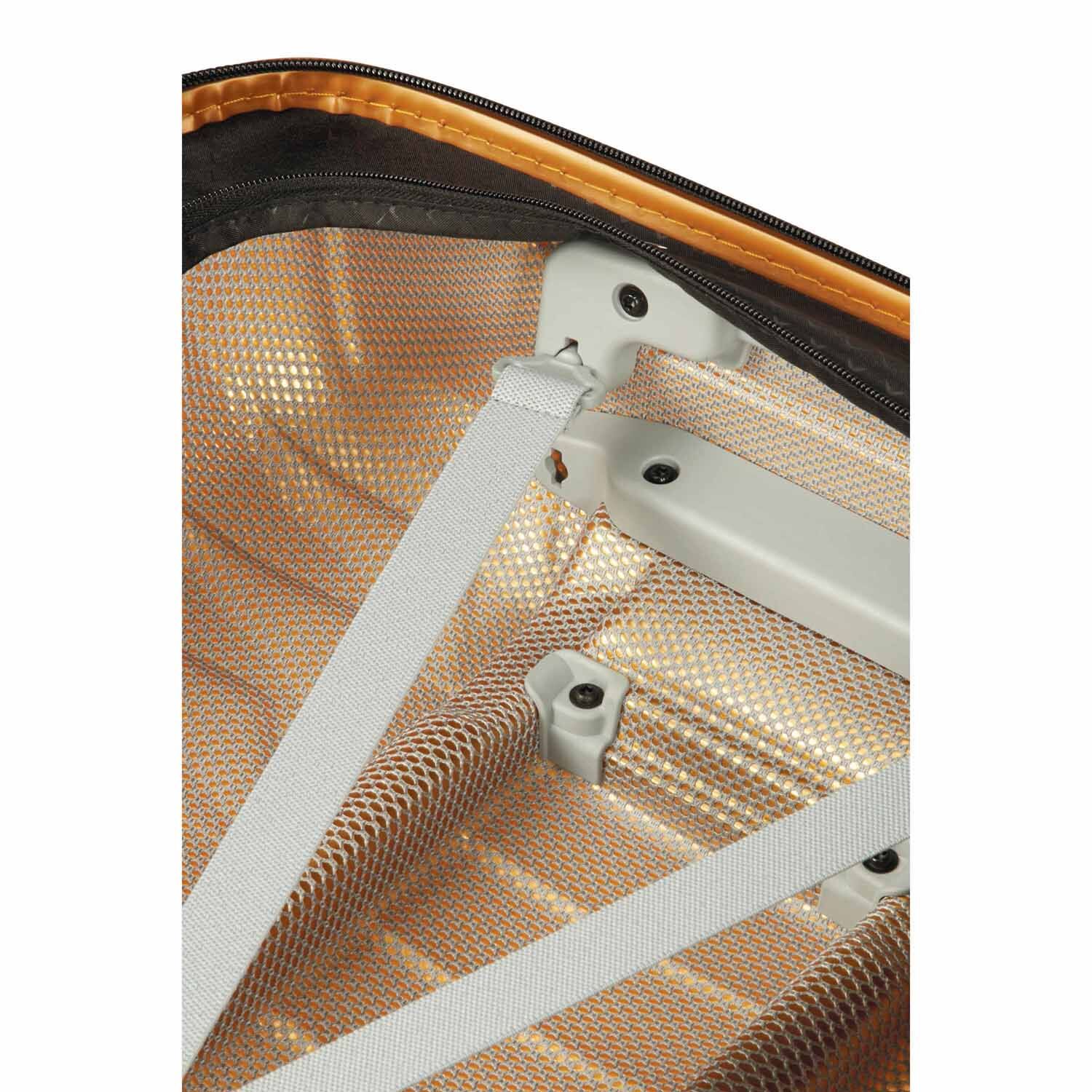 Samsonite Proxis Trolley mit 4 Rollen 81cm + GRATIS HOTELGUTSCHEIN Honey Gold