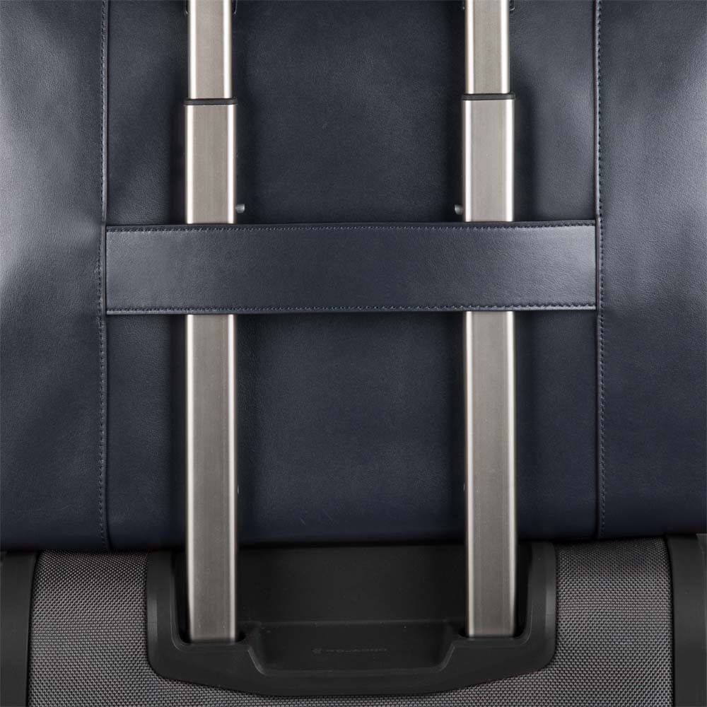 Piquadro MAMORE' Umwandelbare Kurzgriff-Laptoptasche mit iPad®Air/Pro 9,7- Fach schwarz-petrol