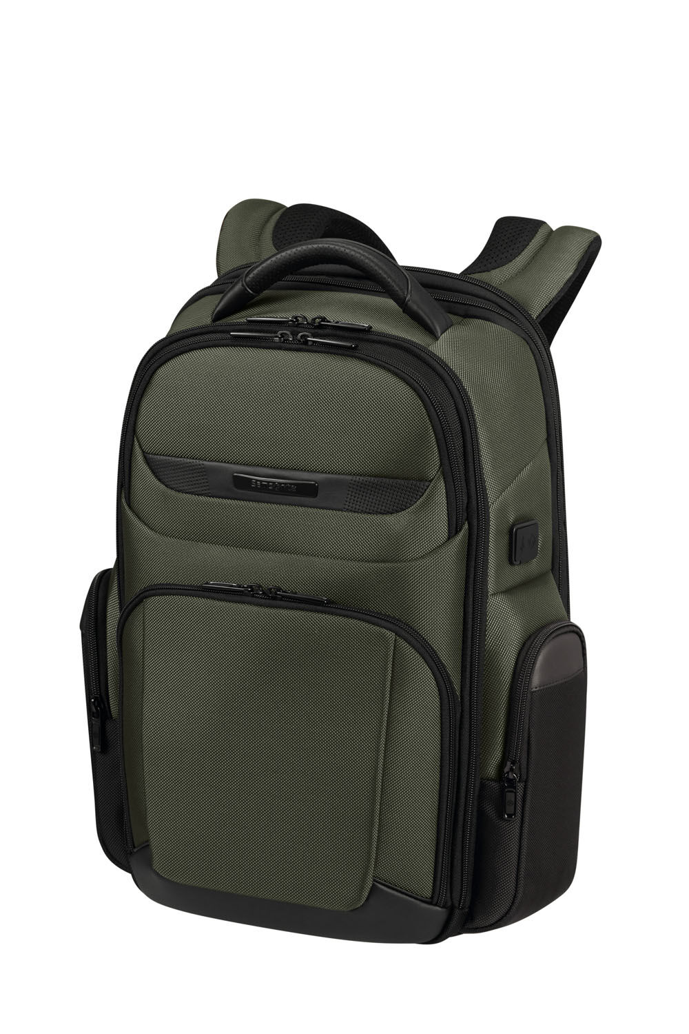 Samsonite Pro-DLX 6 Rucksack expandable 15.6" + GRATIS HOTELGUTSCHEIN Grün