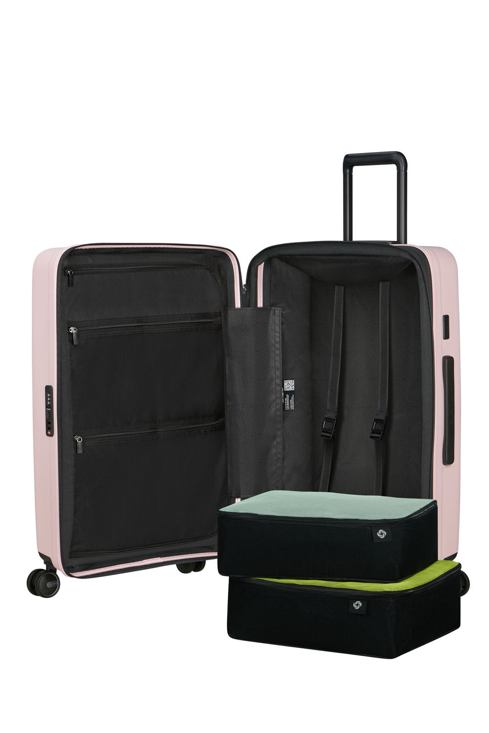 Samsonite Restackd Trolley mit 4 Rollen erweiterbar 68cm + GRATIS HOTELGUTSCHEIN Rose Samsonite Restackd Trolley mit 4 Rollen erweiterbar 68cm + GRATIS HOTELGUTSCHEIN Rose