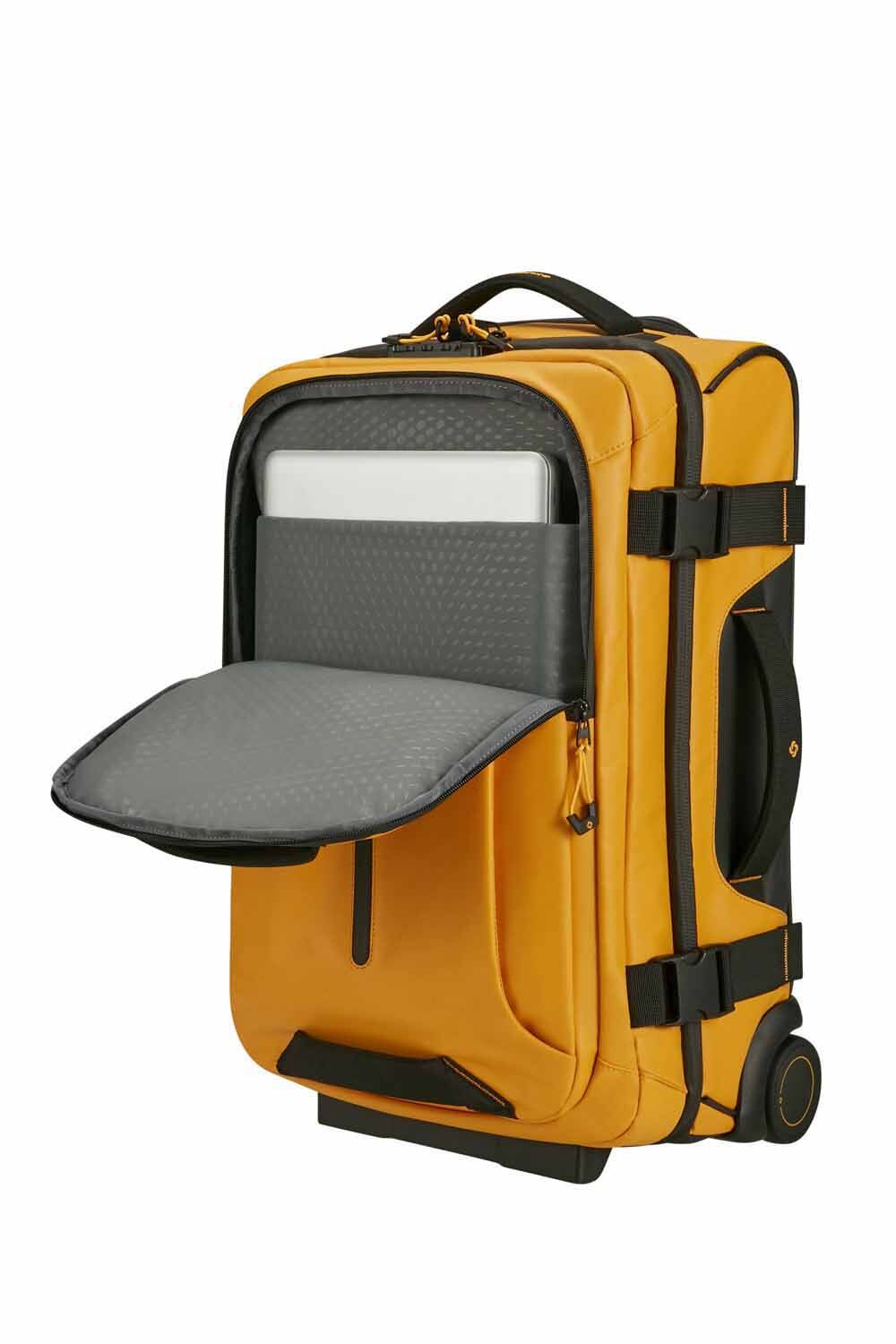Samsonite Ecodiver Reisetasche mit Rollen & Doppelrahmen 55cm + GRATIS HOTELGUTSCHEIN Gelb