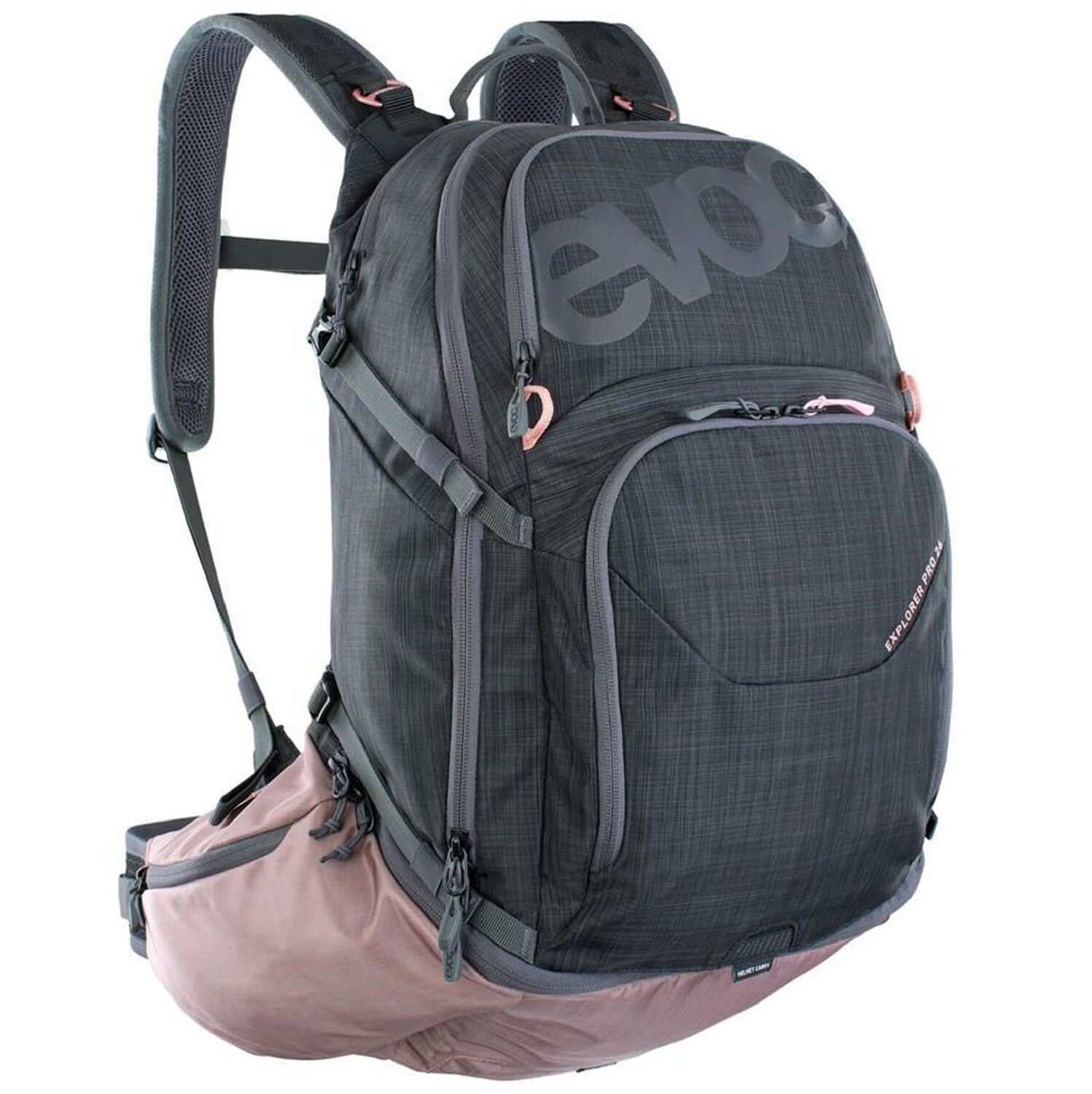 evoc Explorer PRO 26 Bike-Rucksack Carbon grey / dusty pink