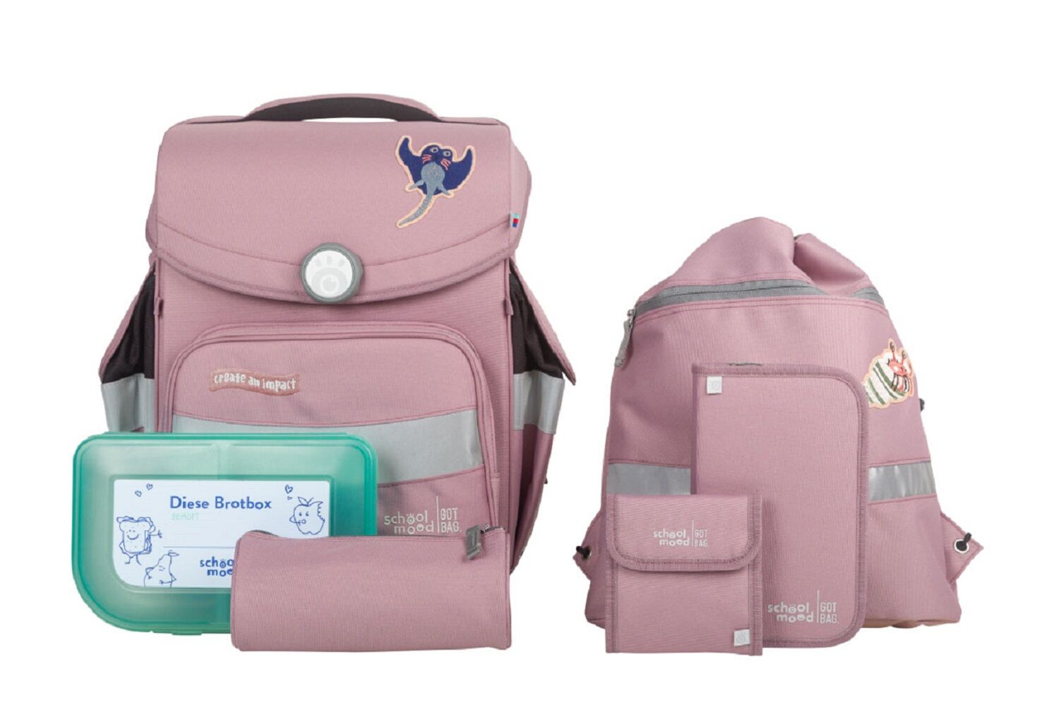 School-Mood Timeless Ocean Collection, 6-tlg. Schulranzenset