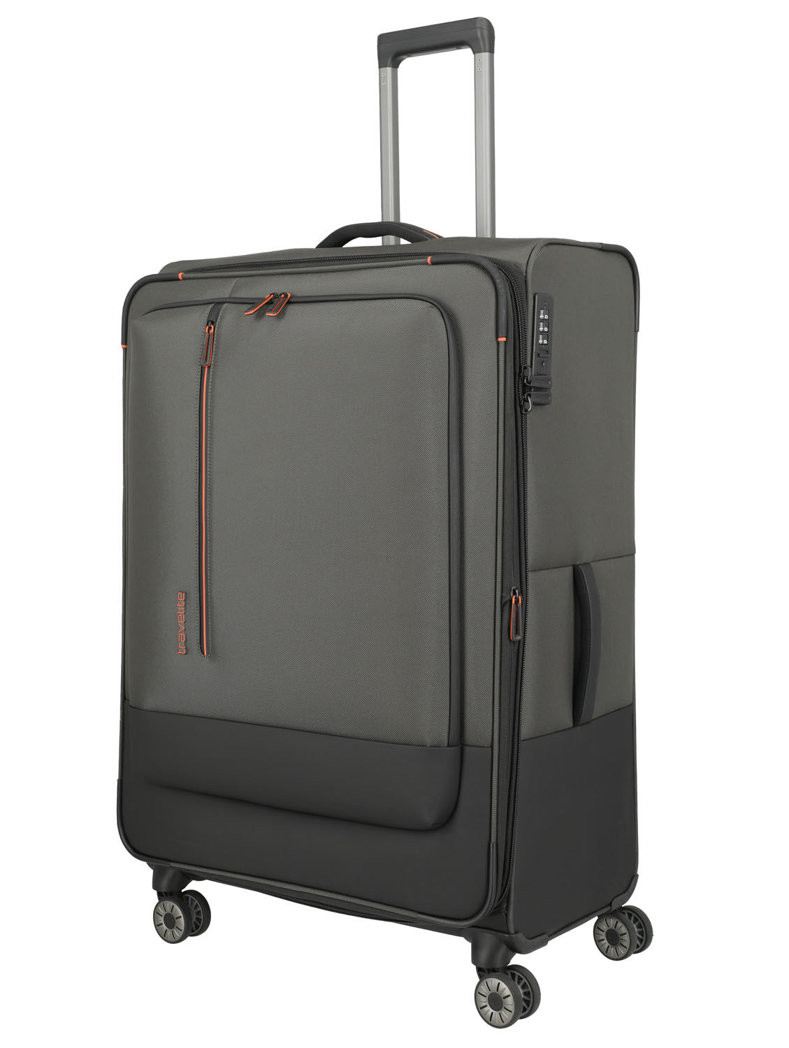 Travelite Crosslite Trolley XL 4-Rollen erweiterbar Oliv