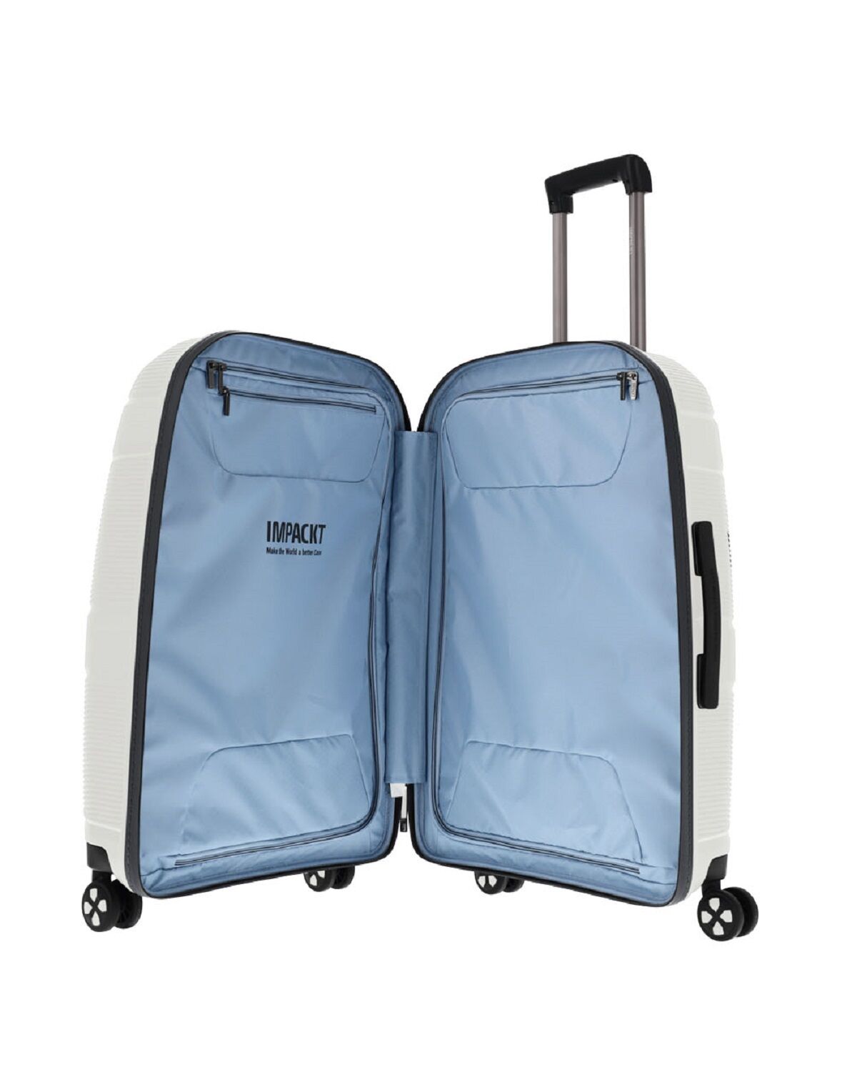 IMPACKT IP1 Koffer M, 4-Rollen olar white "Make the world.."