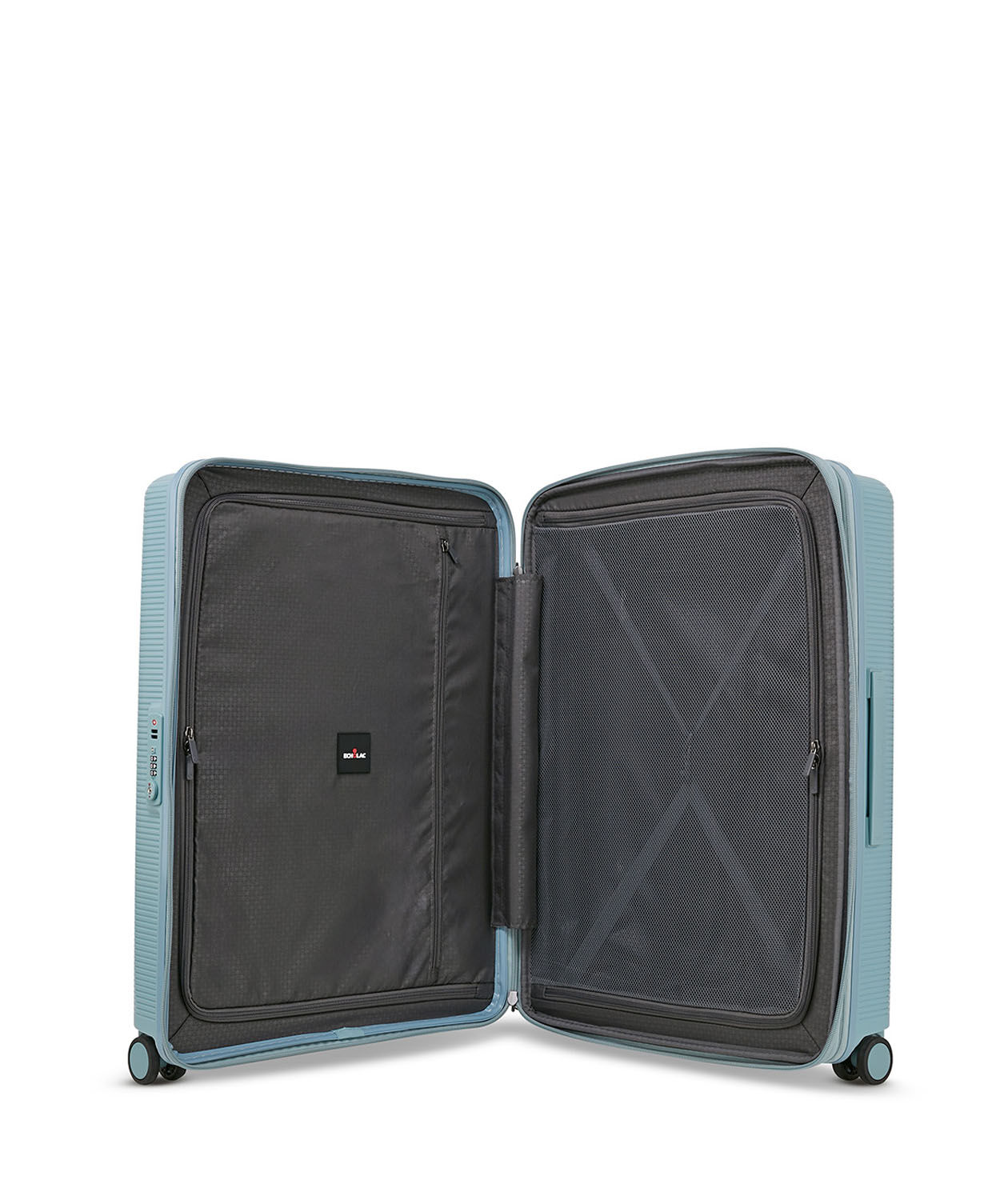 ECHOLAC Forza Koffer M 4-Rollen, erweiterbar Blue