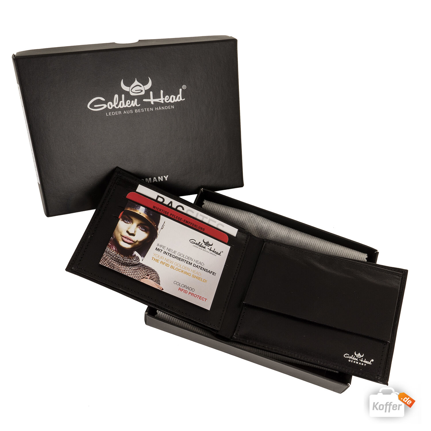 Golden Head Colorado RFID Protect Scheintasche 1154-61 schwarz