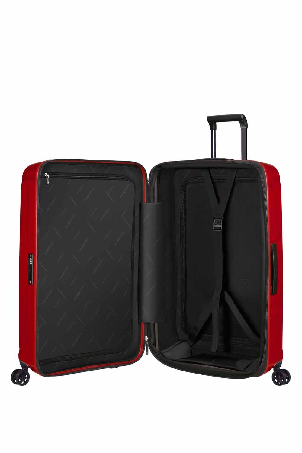 Samsonite Nuon Season Trolley mit 4 Rollen erweiterbar 81cm + GRATIS HOTELGUTSCHEIN Metallic Red