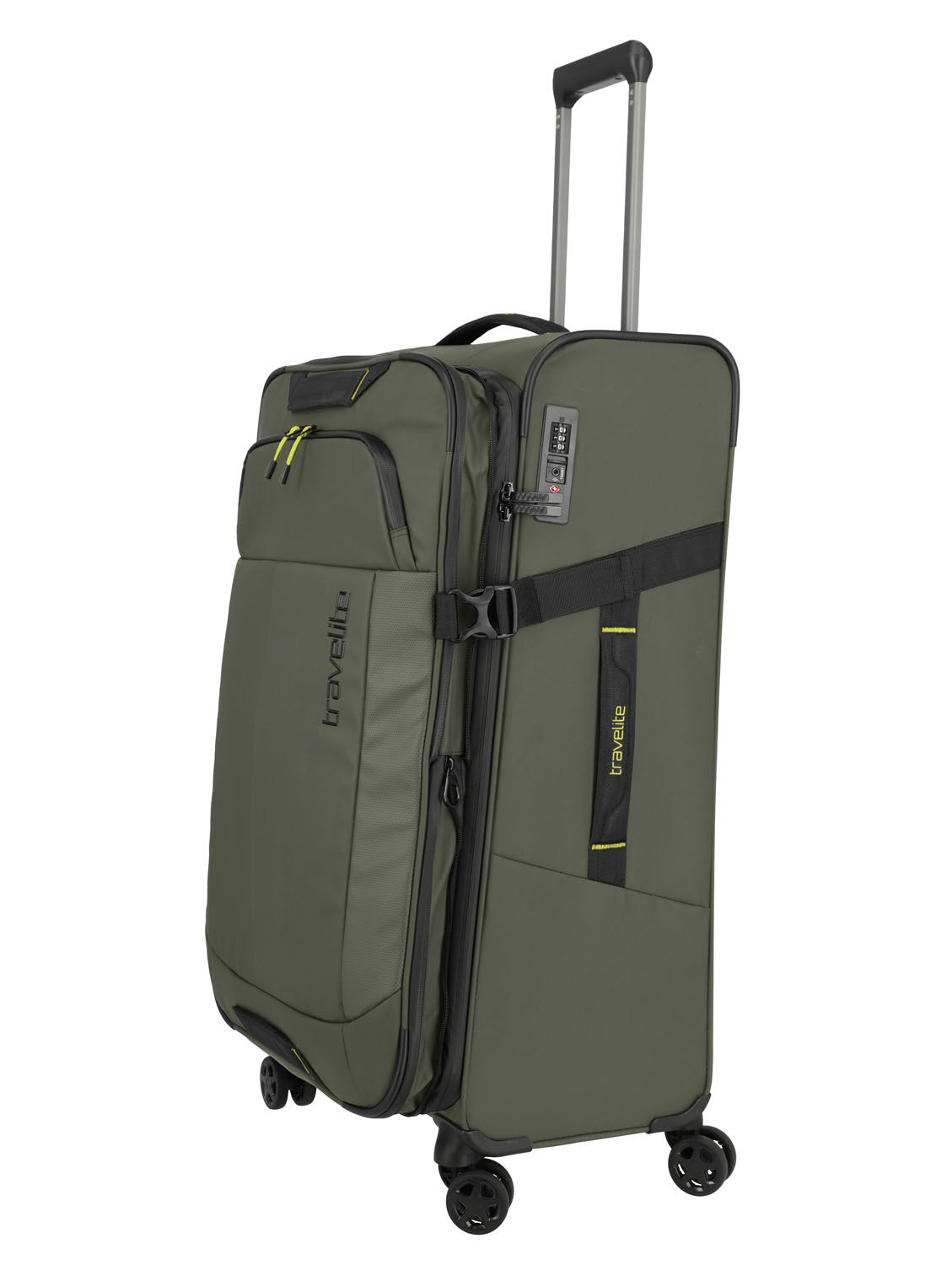 Travelite BRIIZE Trolley L 4-Rollen erweiterbar Khaki