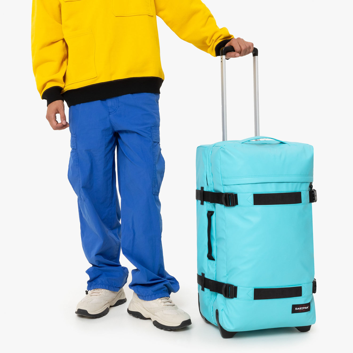 Eastpak Transit'R Reisetrolley M mit 2 Rollen 2024 Tarp Sea