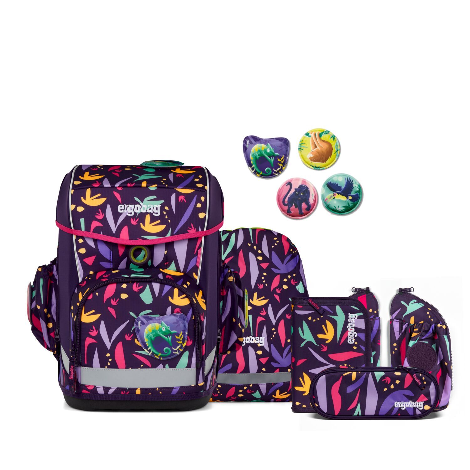 ergobag cubo light LUMI Edition Schulranzen Set 6-teilig 2025 AmBärzonas