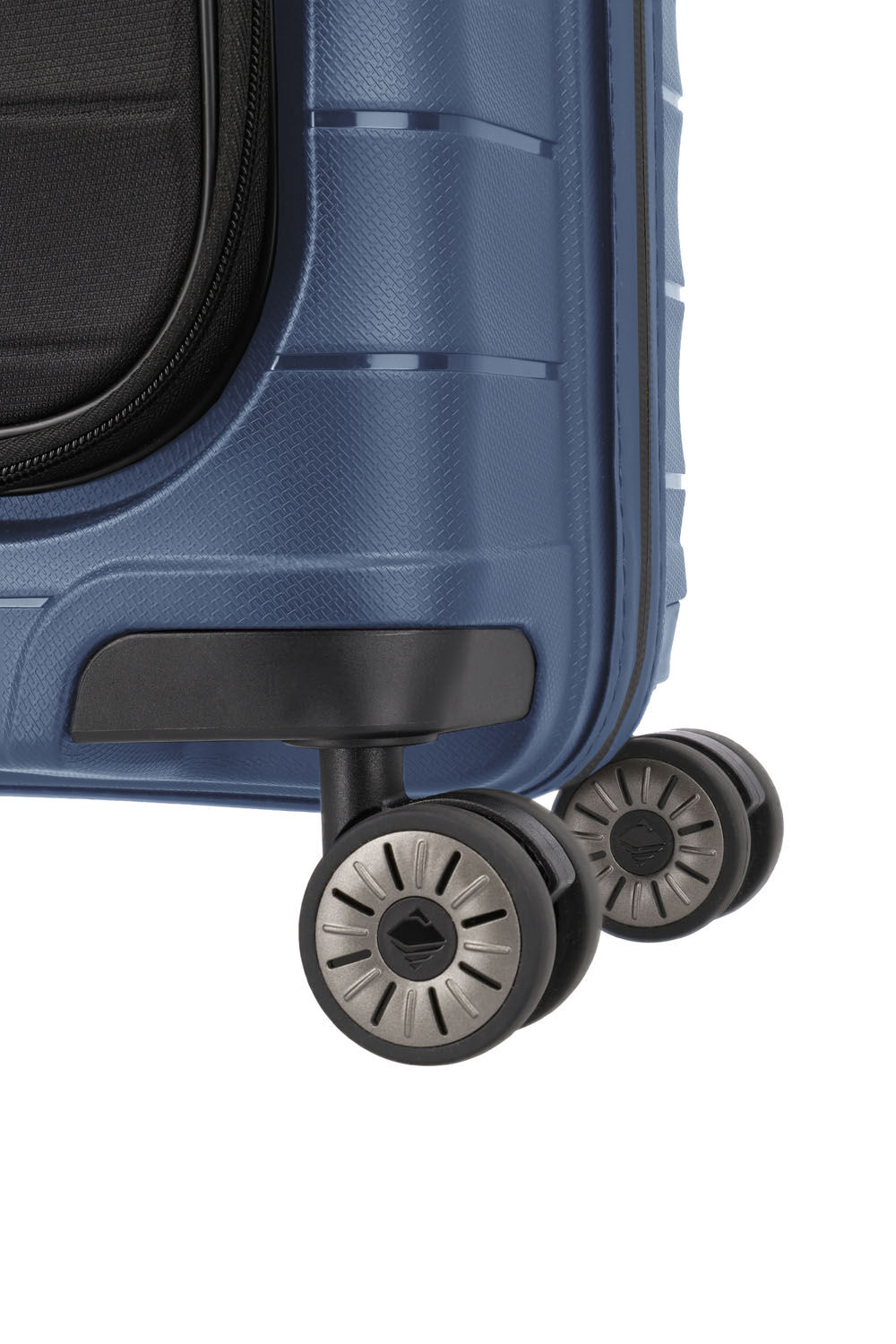 Travelite Mooby Trolley S mit Vortasche, 4-Rollen Marine