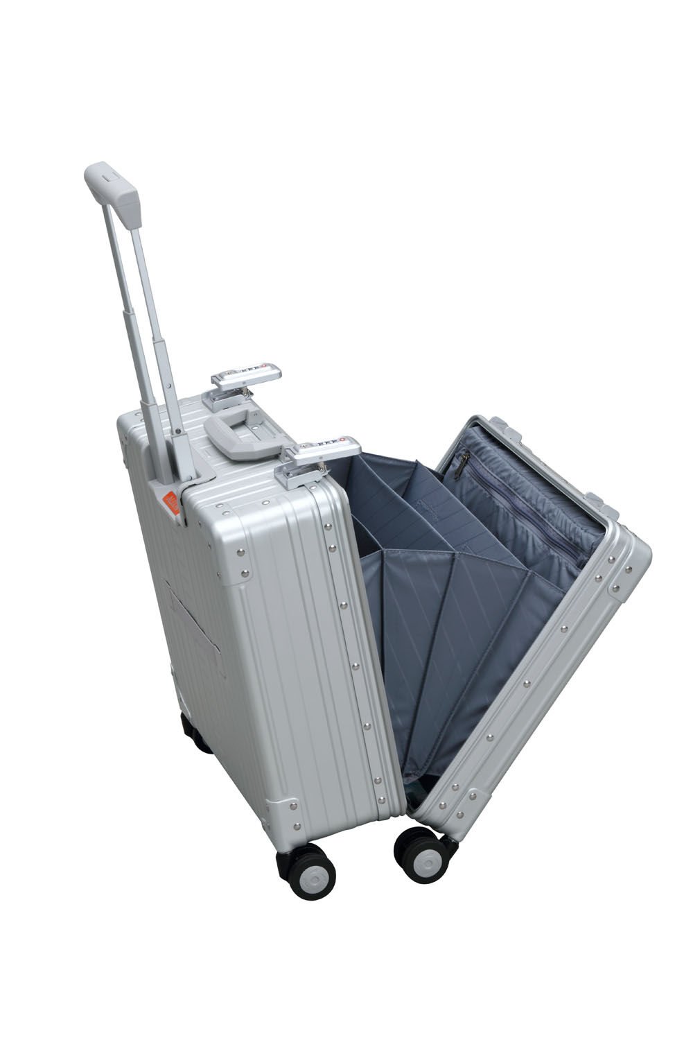 Aleon Business Case Deluxe 4-Rollen 17" Platin - Silber Aleon Business Case Deluxe 4-Rollen 17" Platin - Silber