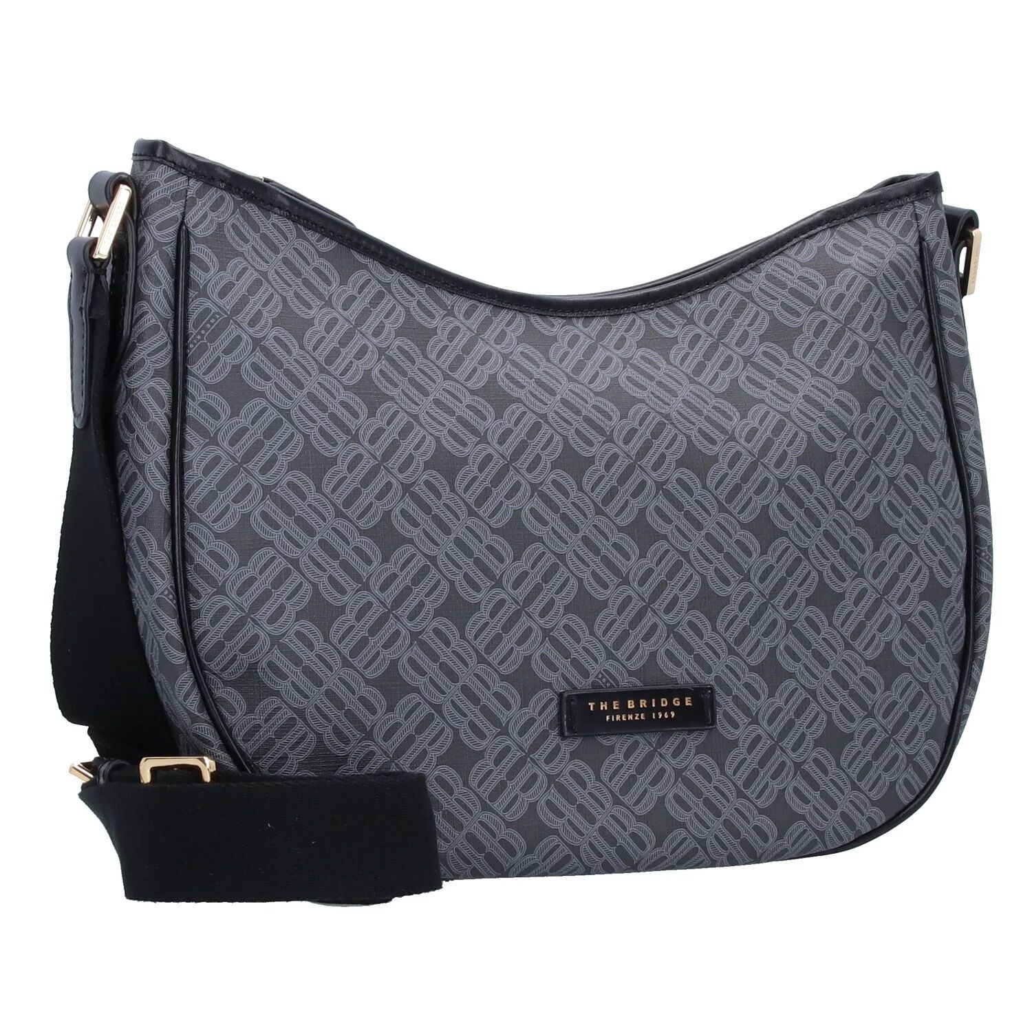 The Bridge Anna Leder-Umhängetasche Schwarz/Gold The Bridge Anna Leder-Umhängetasche Schwarz/Gold