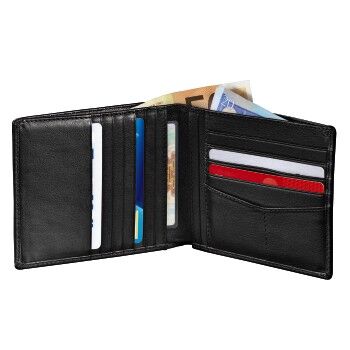 Hama Est. 1923 Amsterdam Leder-Kreditkarten-Geldbörse H31C Black Hama Est. 1923 Amsterdam Leder-Kreditkarten-Geldbörse H31C Black