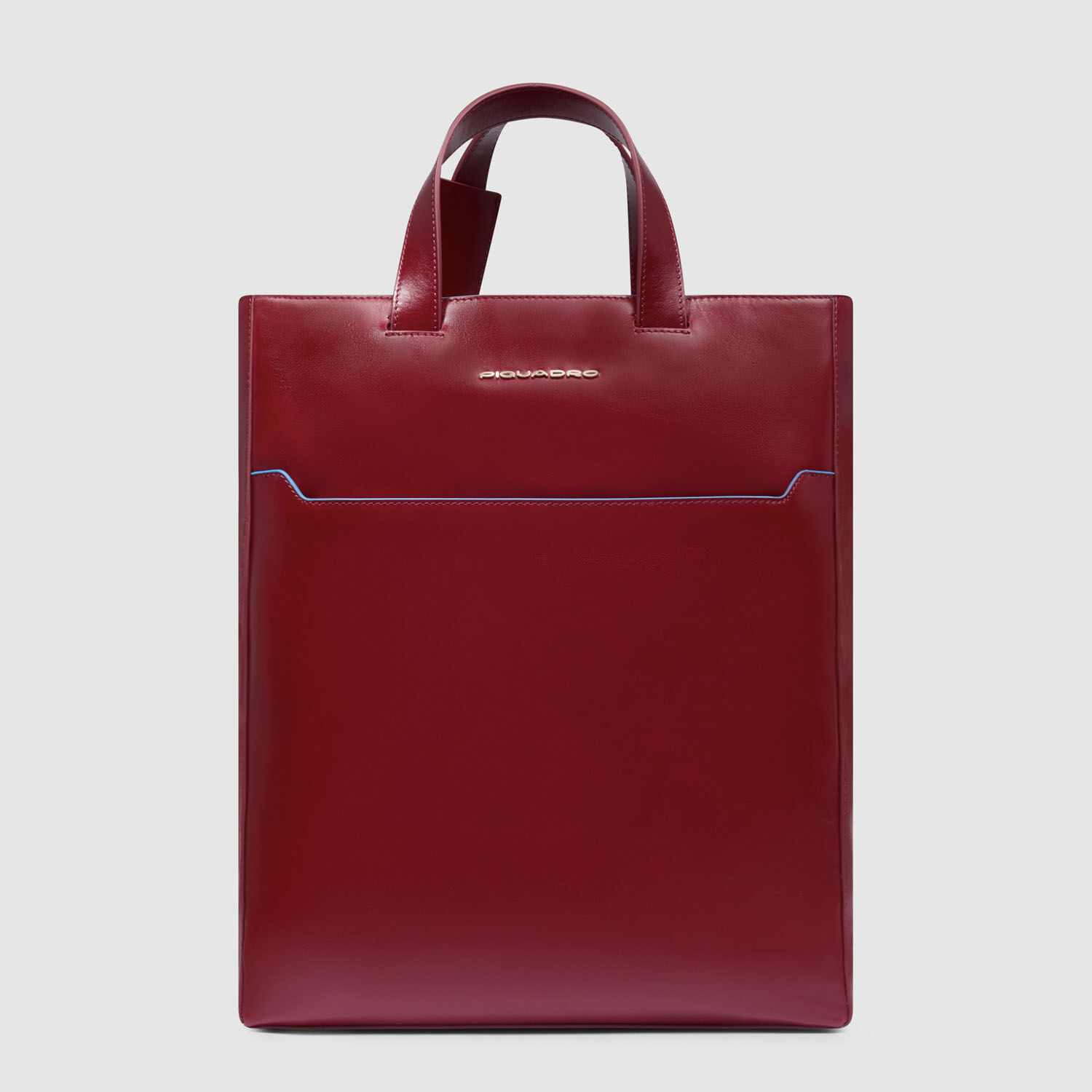 Piquadro Blue Square Damen Leder-Laptoptasche Hochformat 14" Rot