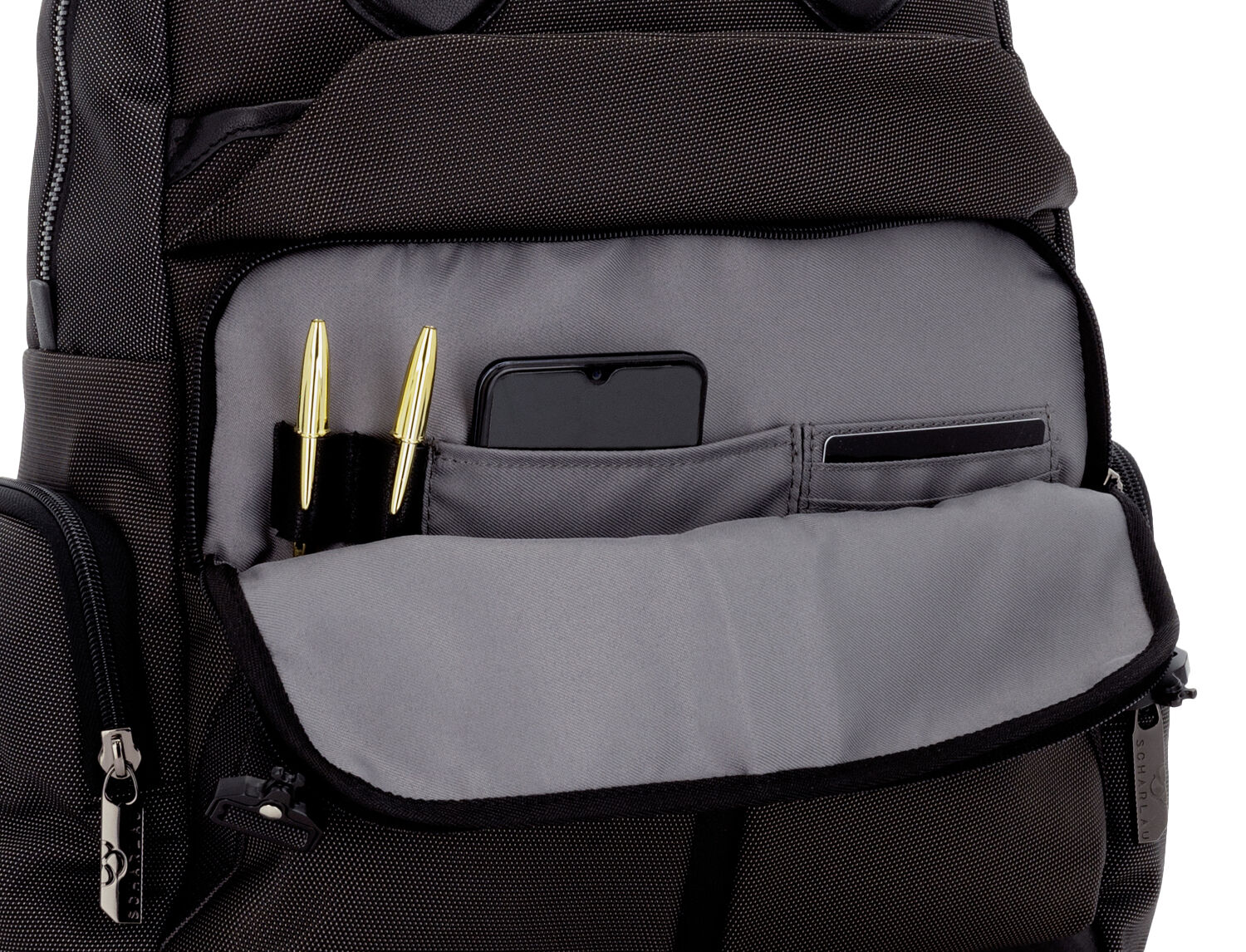 SCHARLAU First Class SPACE Shuttel Tote / Backpack mit 15,6 Zolll Anthracite