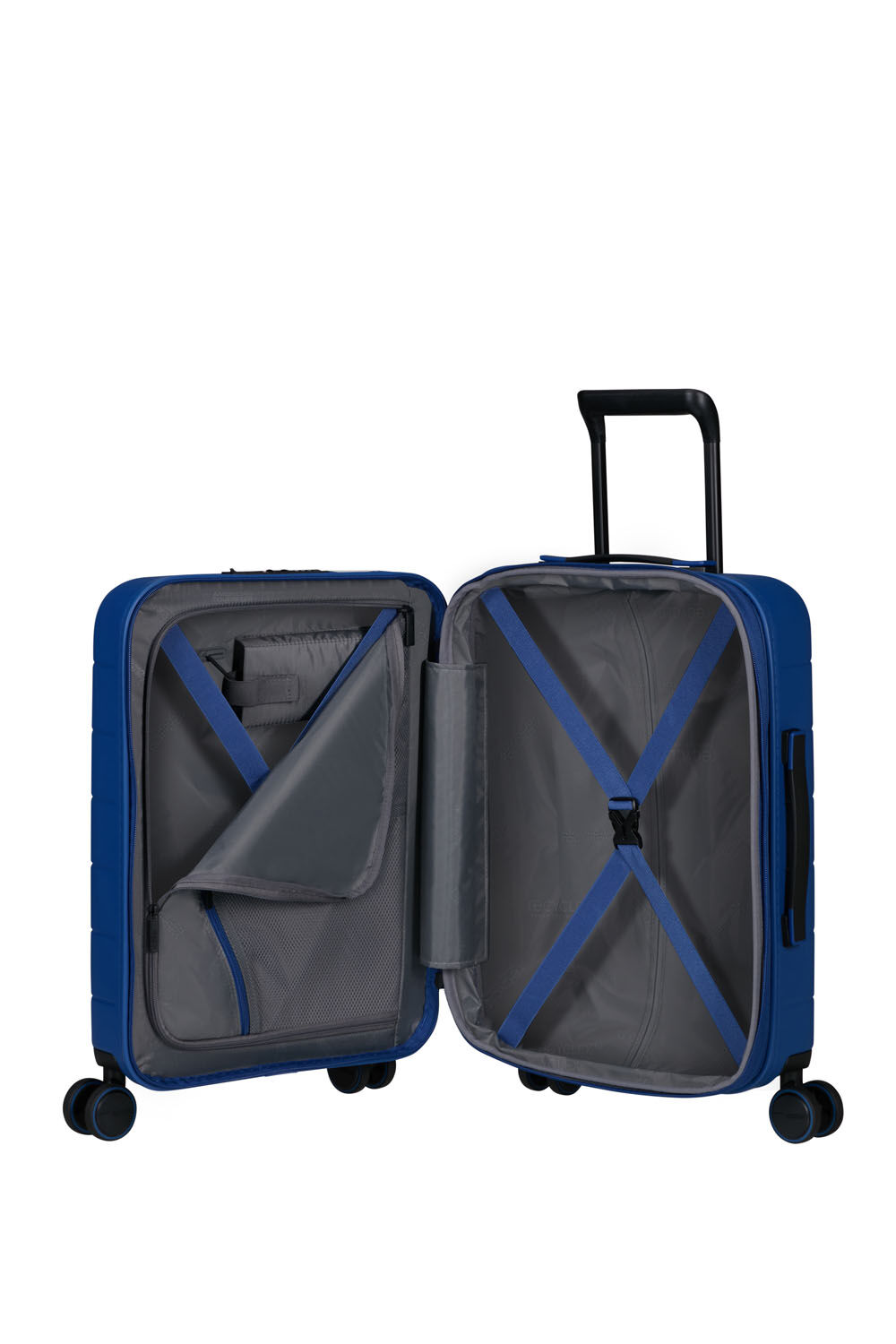 American Tourister Novastream Trolley 55cm mit 4 Rollen, erweiterbar Navy Blue
