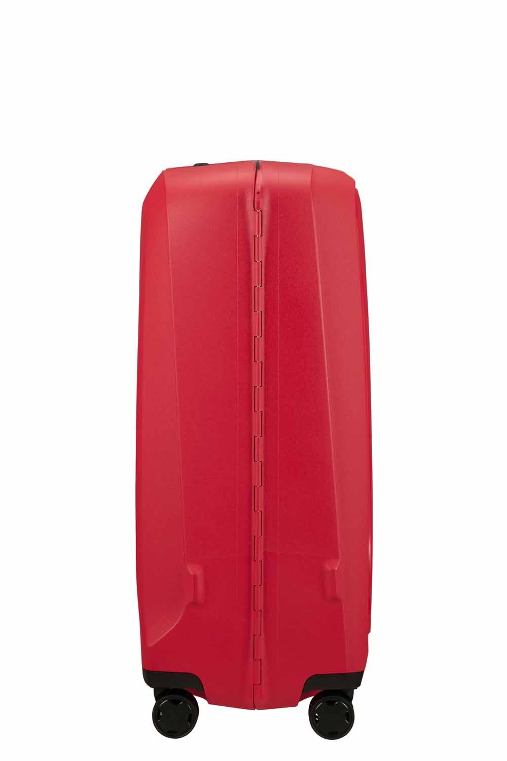Samsonite Essens Trolley mit 4 Rollen 75cm + GRATIS HOTELGUTSCHEIN Hibiscus Red