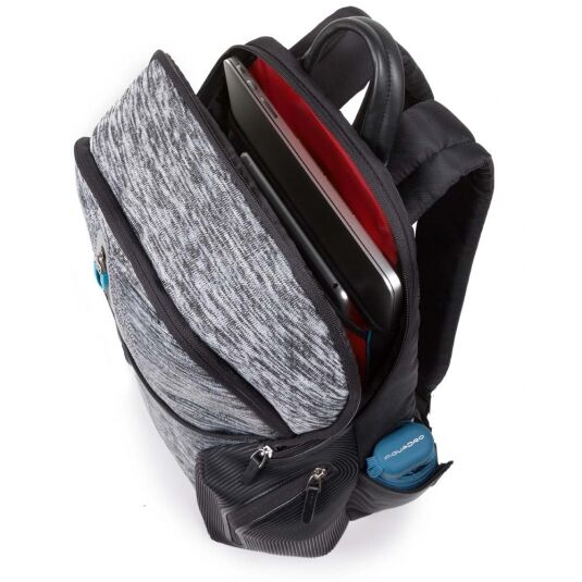 Piquadro Coleos Active Laptop-Rucksack 14" mit Tabletfach und USB-Anschluss Grau Piquadro Coleos Active Laptop-Rucksack 14" mit Tabletfach und USB-Anschluss Grau