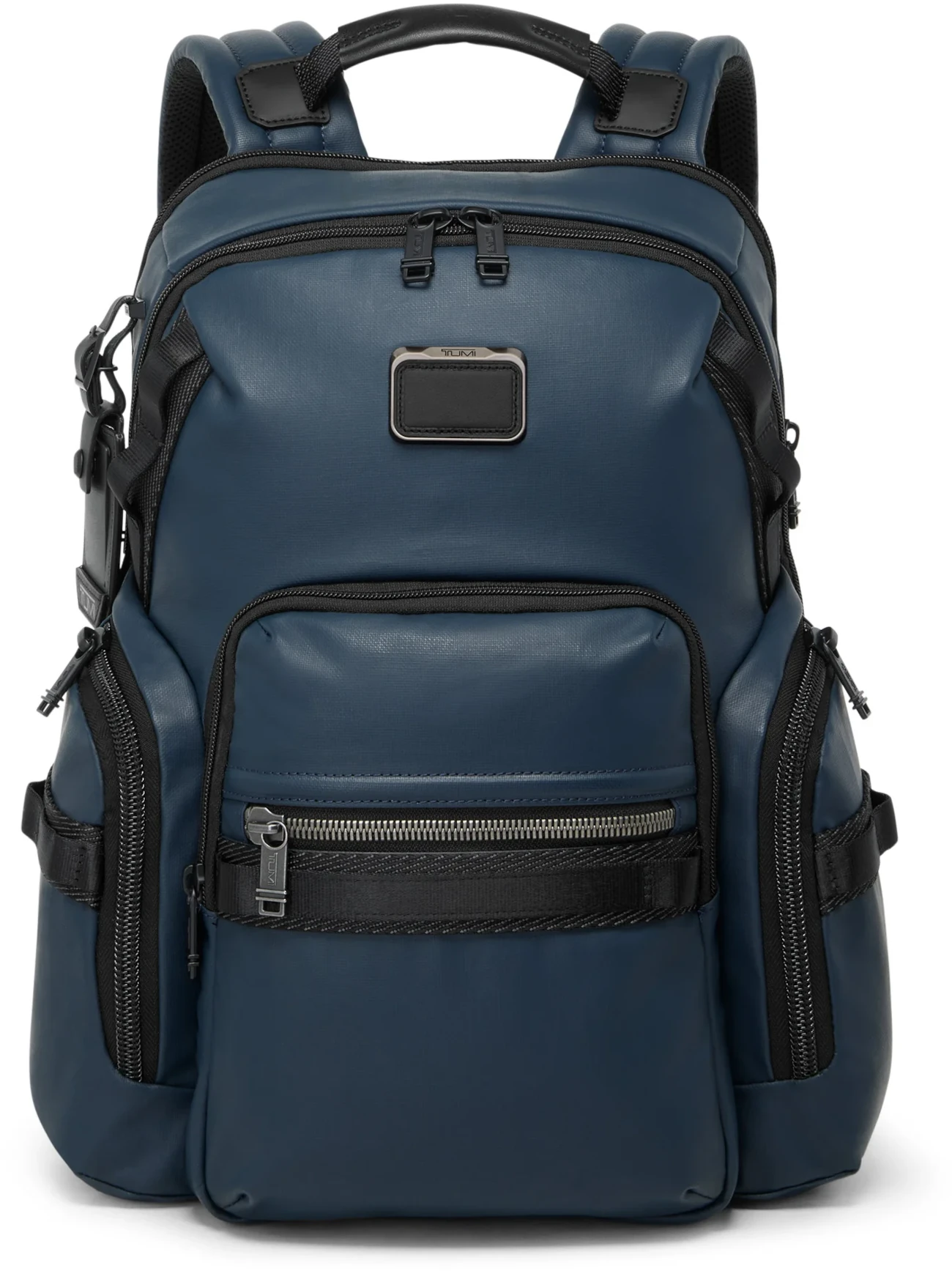 Tumi Alpha Bravo Navigation Rucksack Navy Coated Canvas