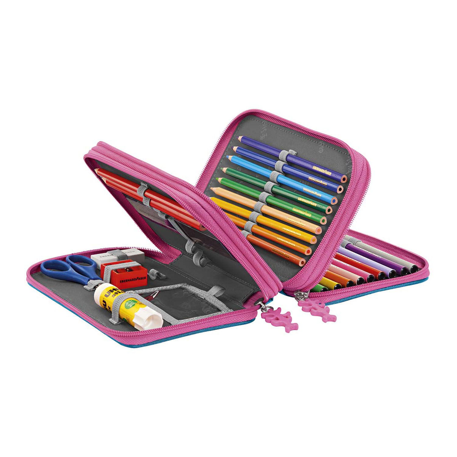 Step by Step Schulzubehör XXL-Mäppchen, Drei Fächer Mermaid Lola