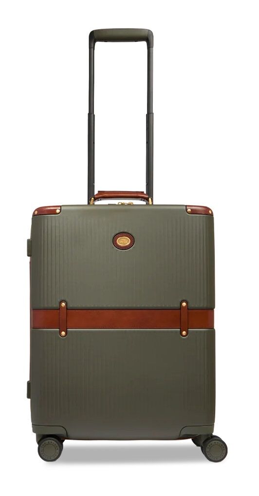 The Bridge Story Viaggio Trolley aus Leder und Polycarbonat Cabin Forest/Brown with Gold
