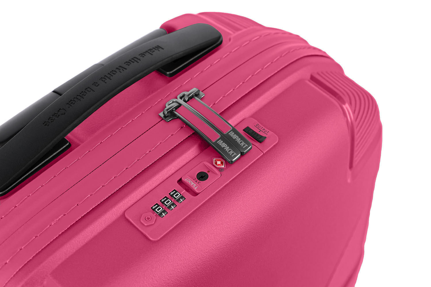 IMPACKT IP1 Koffer S, 4-Rollen mit USB-Port Flora pink IMPACKT IP1 Koffer S, 4-Rollen mit USB-Port Flora pink