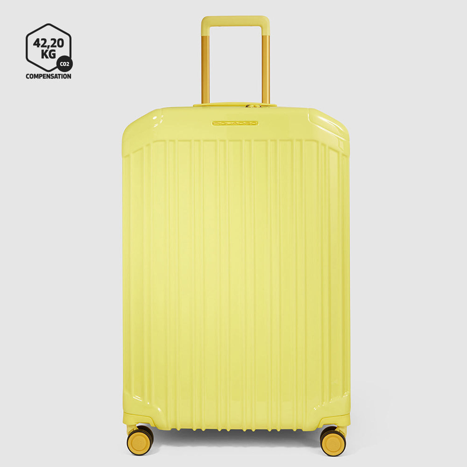 Piquadro PQ Light Großer Trolley Koffer mit 4-Rollen, erweiterbar4 Rollen Gelb Piquadro PQ Light Großer Trolley Koffer mit 4-Rollen, erweiterbar4 Rollen Gelb