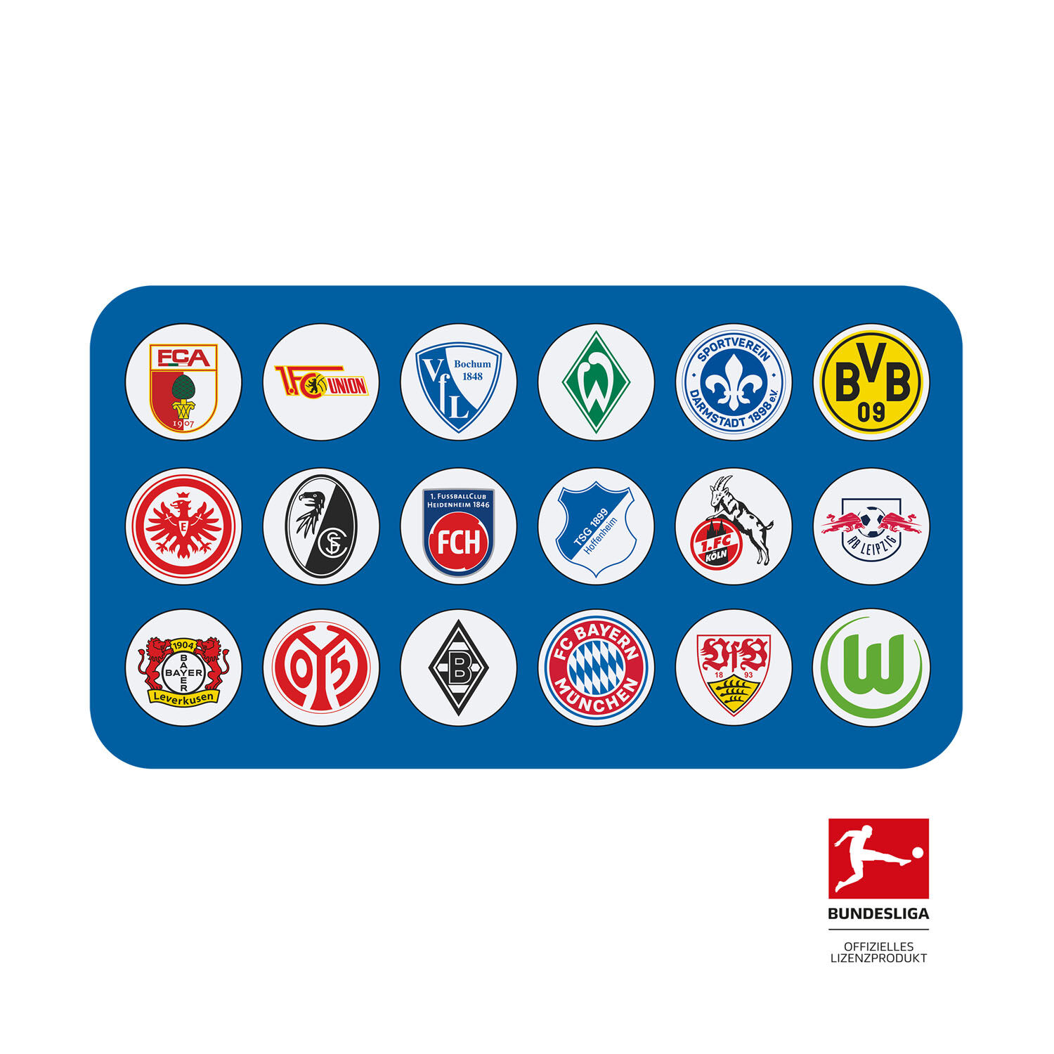 Scout Zubehör Bundesliga Clublogos 18-teilig 2024/2025