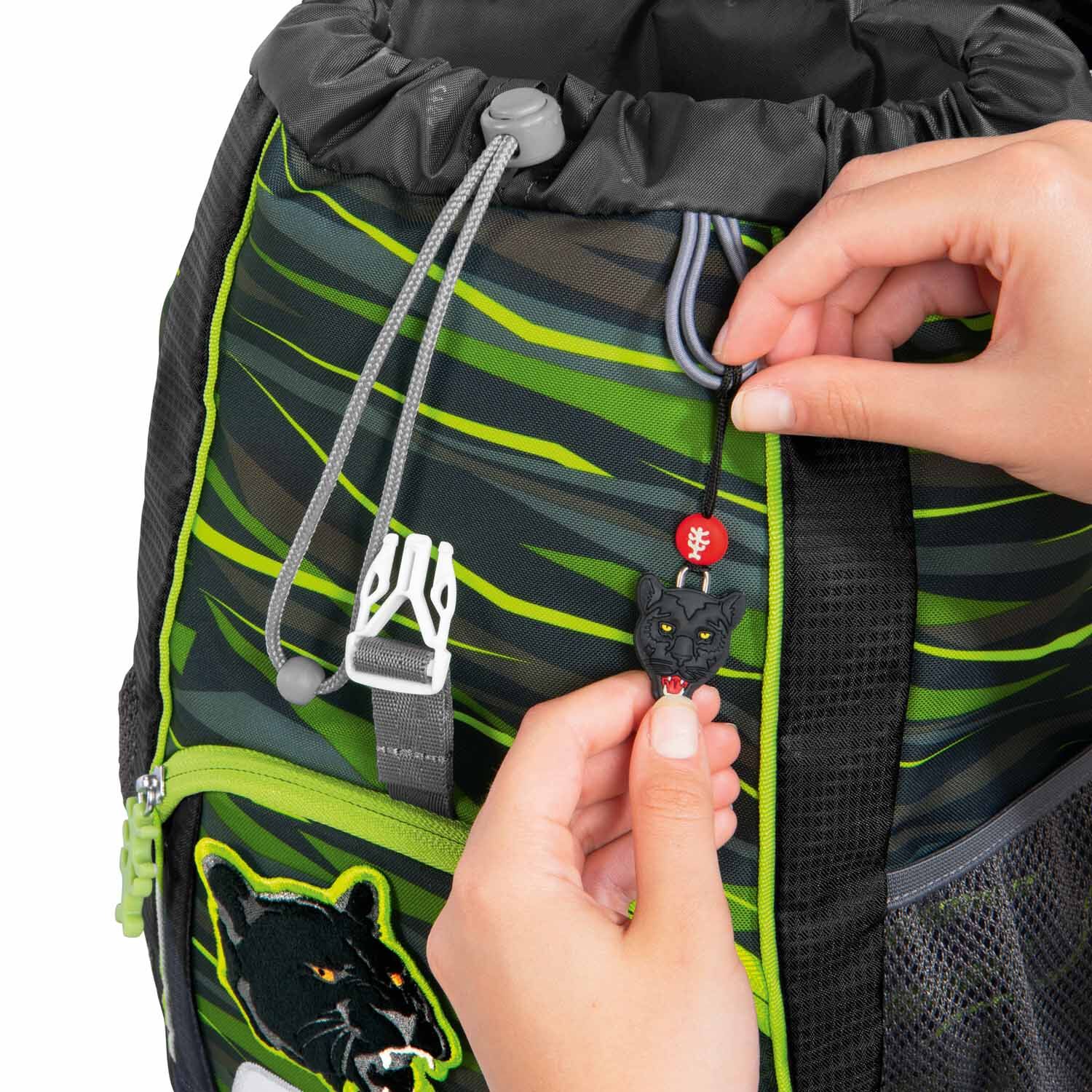 Step by Step Kinderrucksack KID Rucksack-Set, 3-teilig inkl. Sitzkissen Wild Cat Chiko