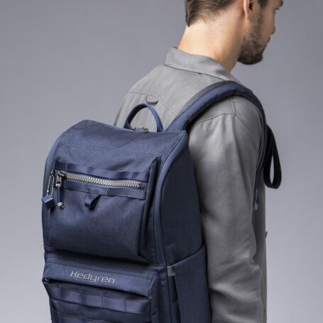 Hedgren Knock Out TENNIN Backpack Medium mit Laptopfach 15.6" Parisian Night Blue