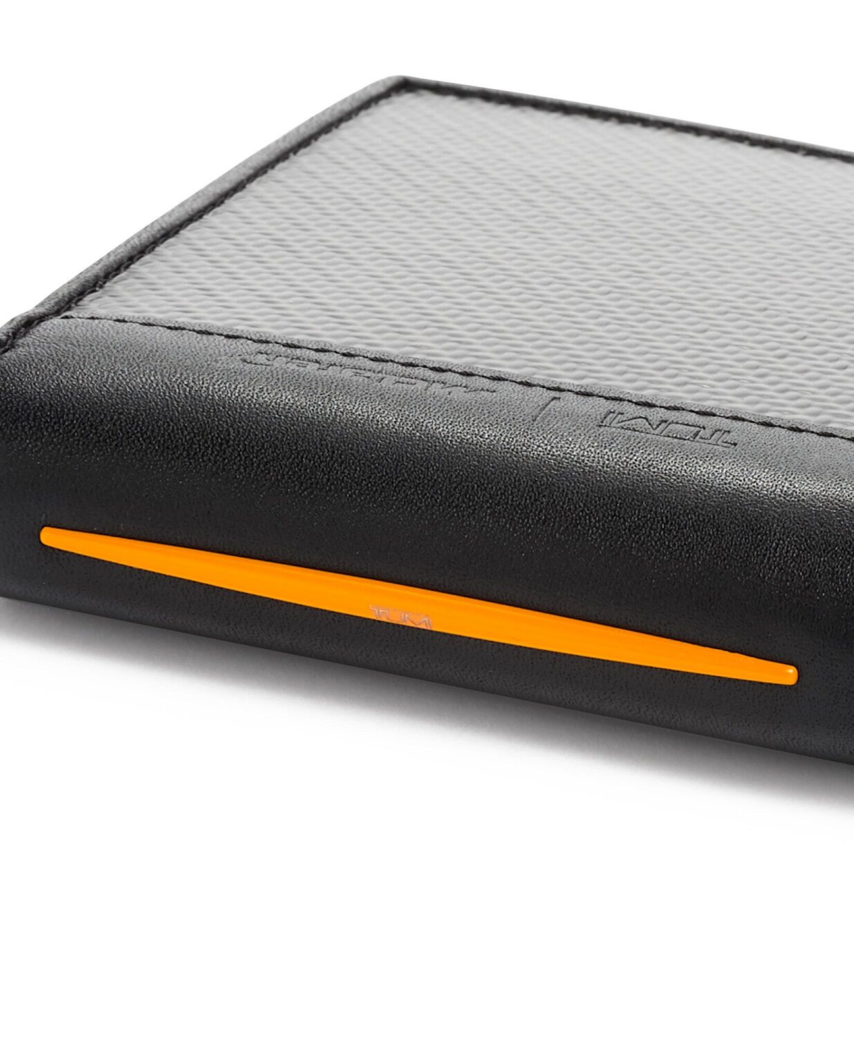 Tumi McLaren Globale Brieftasche mit 2 Scheinfächern + GRATIS HOTELGUTSCHEIN Carbon/Papaya